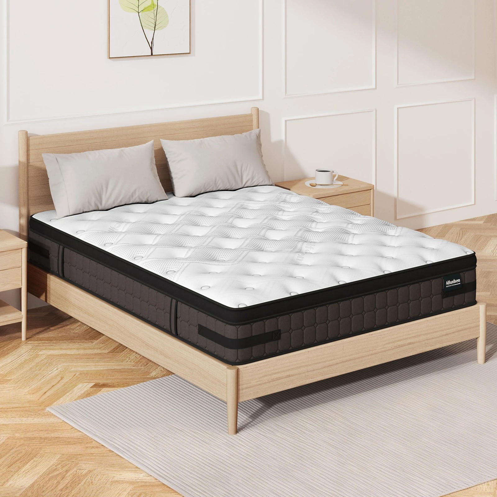 7 Alfordson Mattress 26cm Bonnell Spring Medium Firm Double-Sided EuroTop - King Bed, 7 of 9