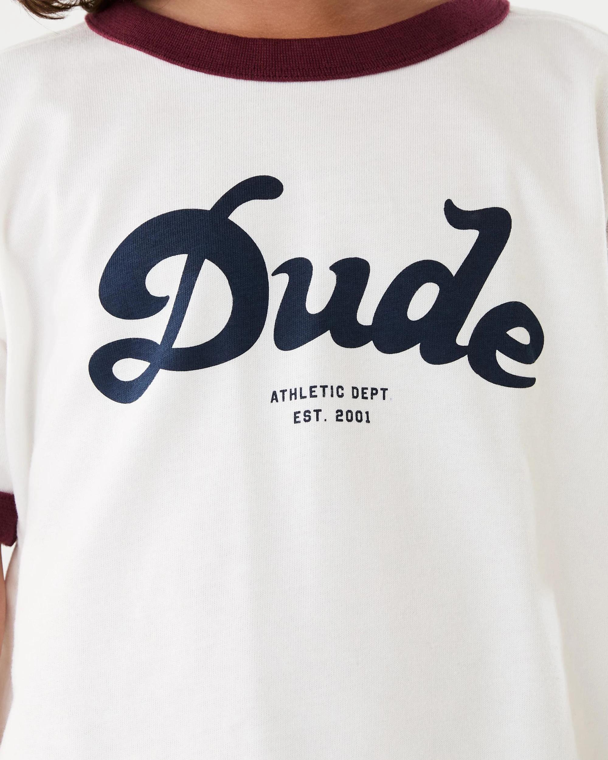 4 Chest Print T-shirt Wht Slogan, 4 of 8