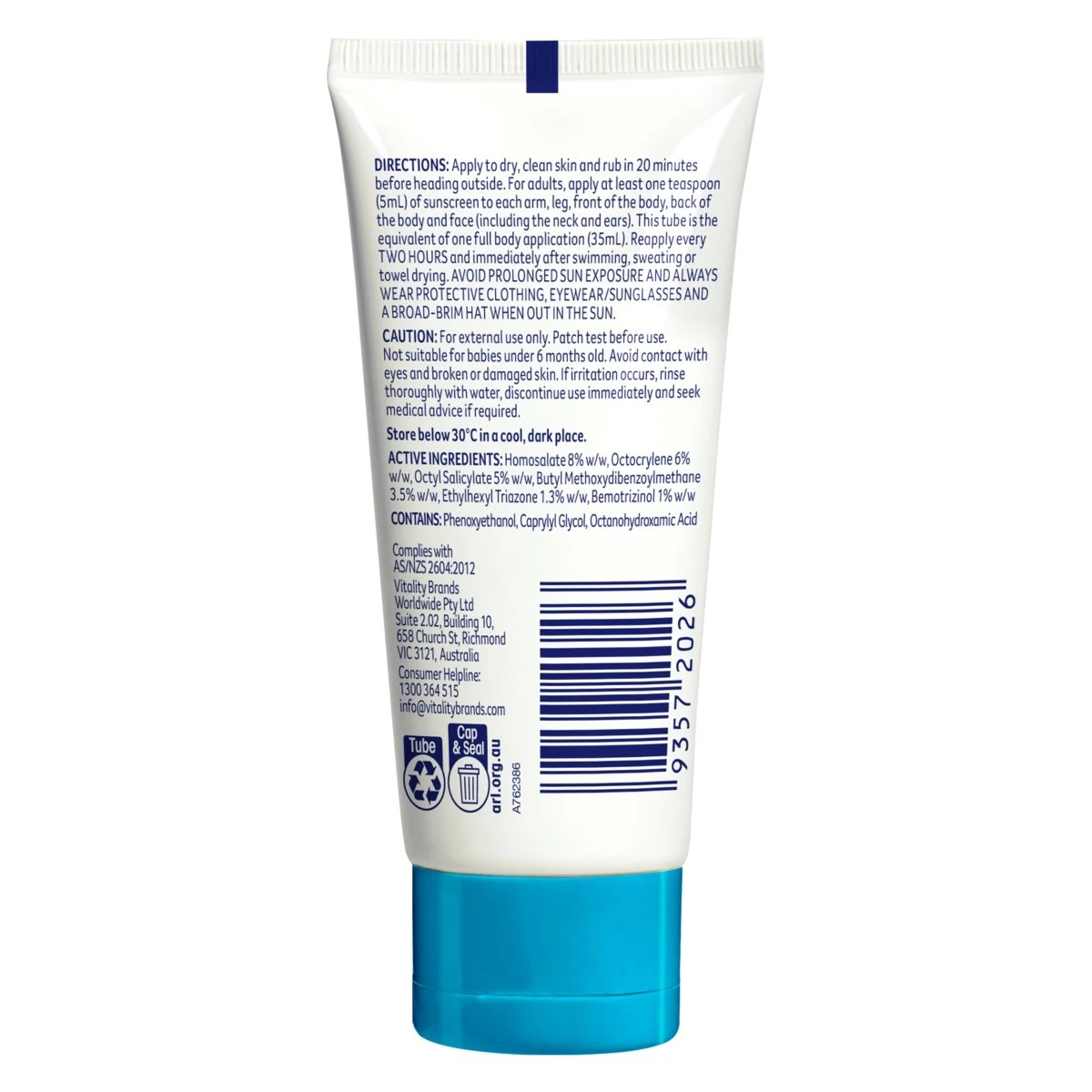 2 Cancer Council Sport Dry Touch & Sweat Resistant SPF50+ Sunscreen Lotion 35ml - Aloe Vera & Vitamin E, 2 of 2