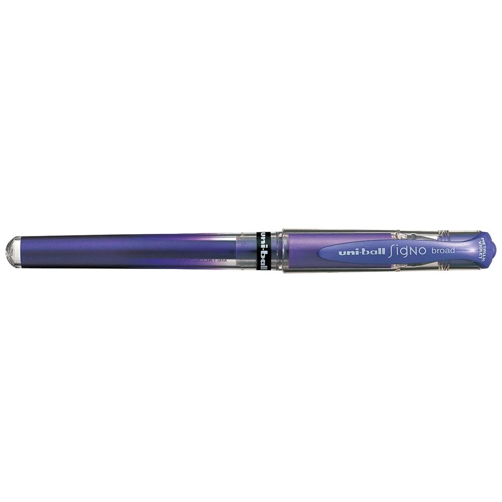 1 Uni-Ball Signo Broad Gel Pen Metallic Violet, 1 of 1