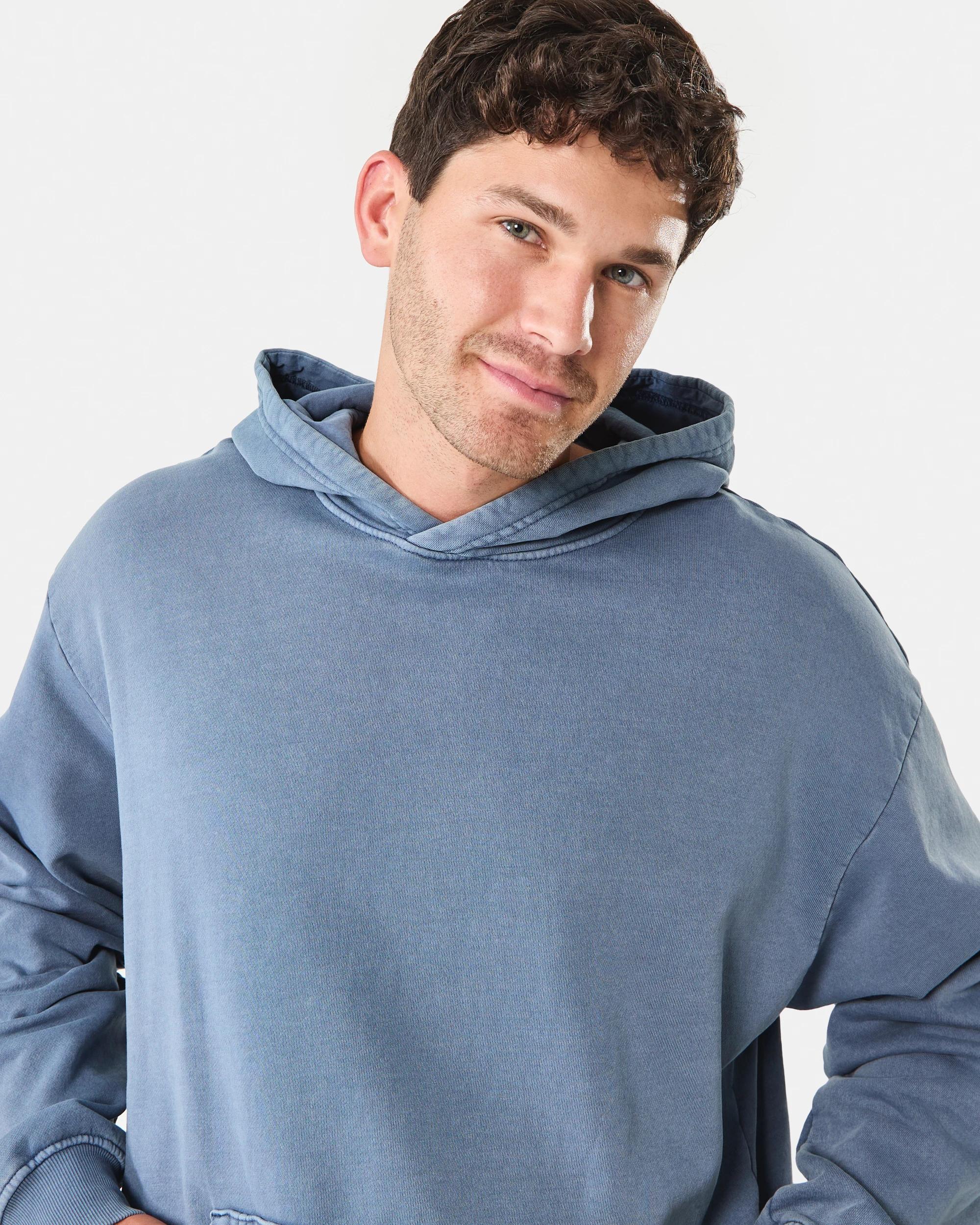 5 Garment Dyed Hoodie Chinablue, 5 of 10