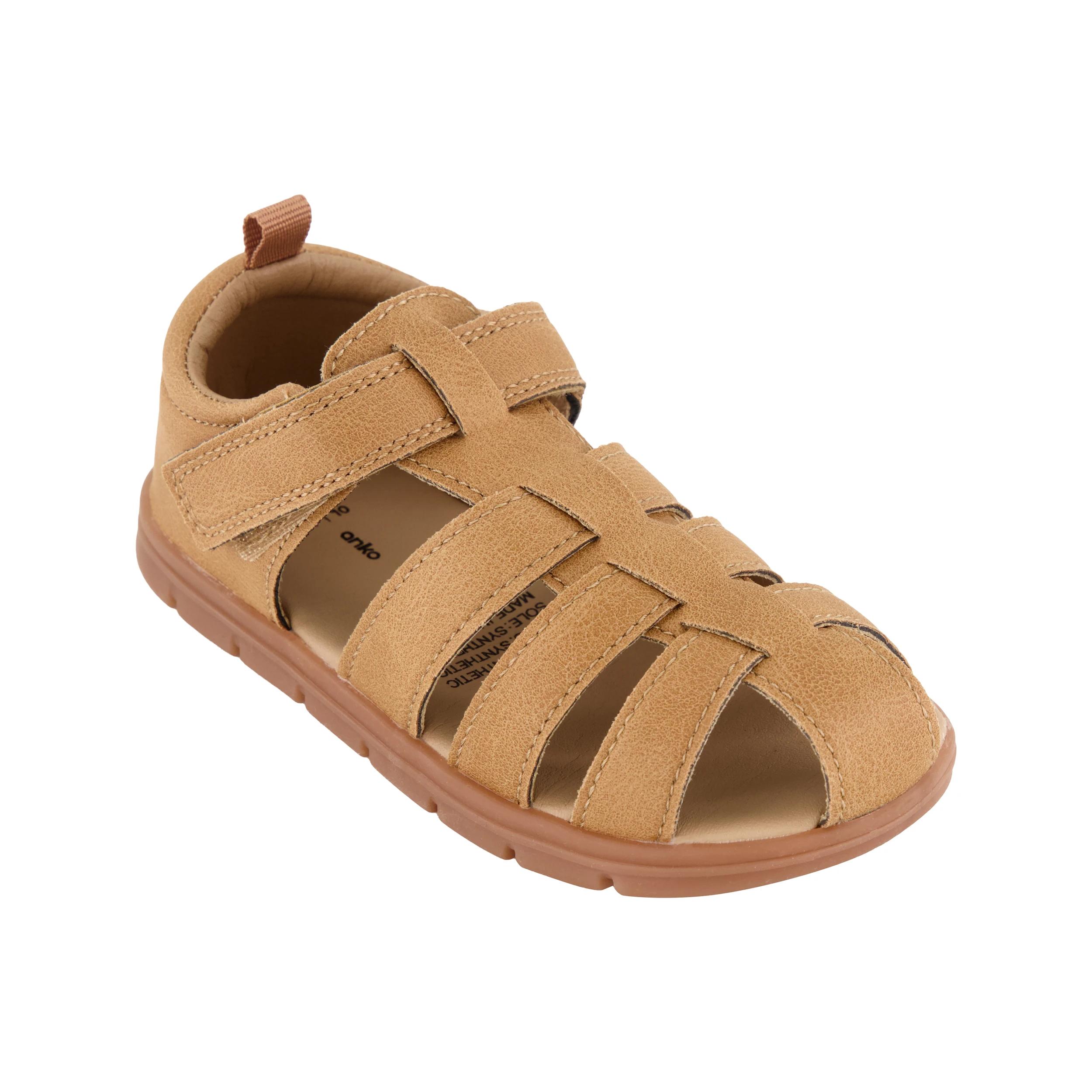 1 Junior Closed Toe Sandals TAN, 1 of 4