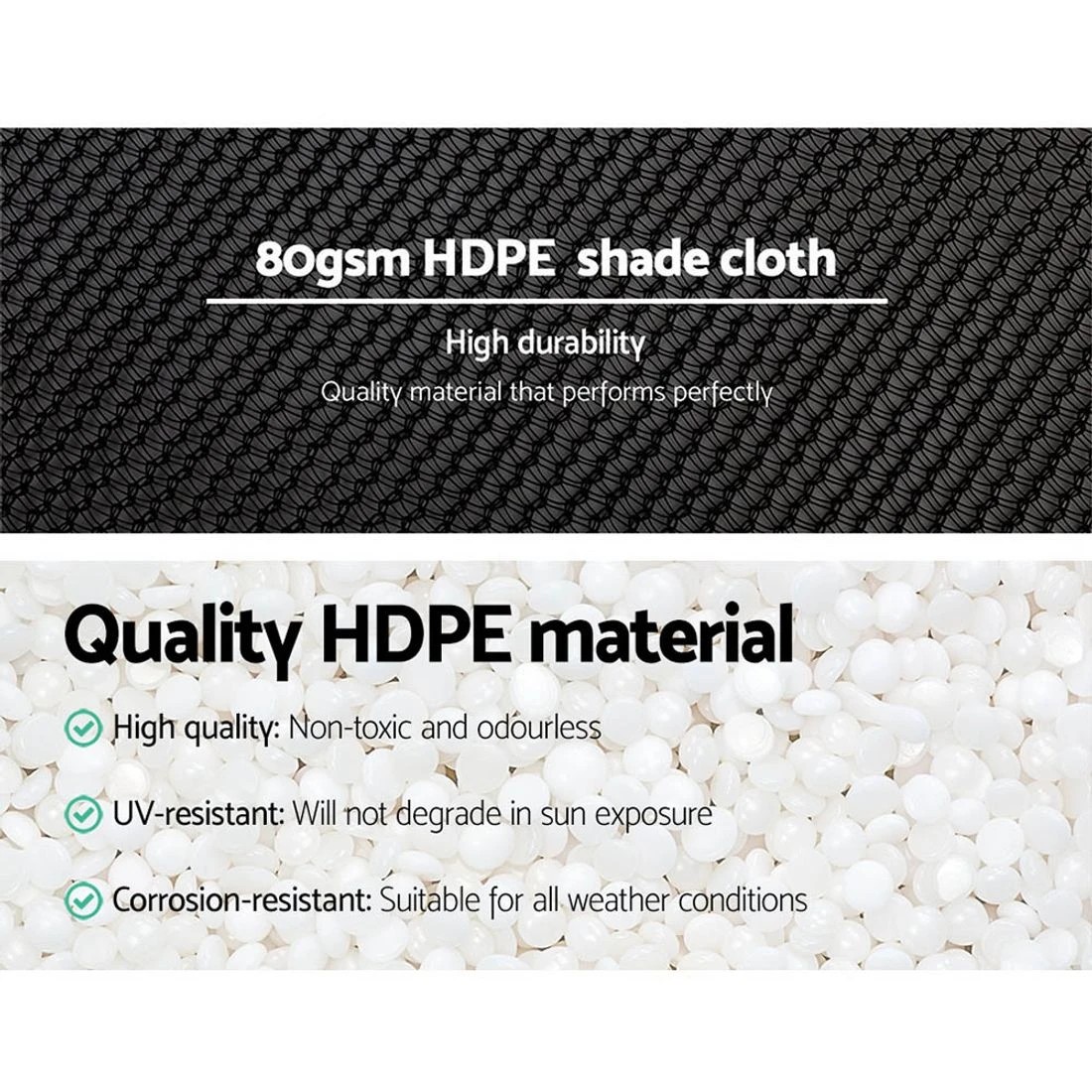 5 Instahut 30% Shade Cloth 3.66x30m Shadecloth Wide Heavy Duty - Black, 5 of 7