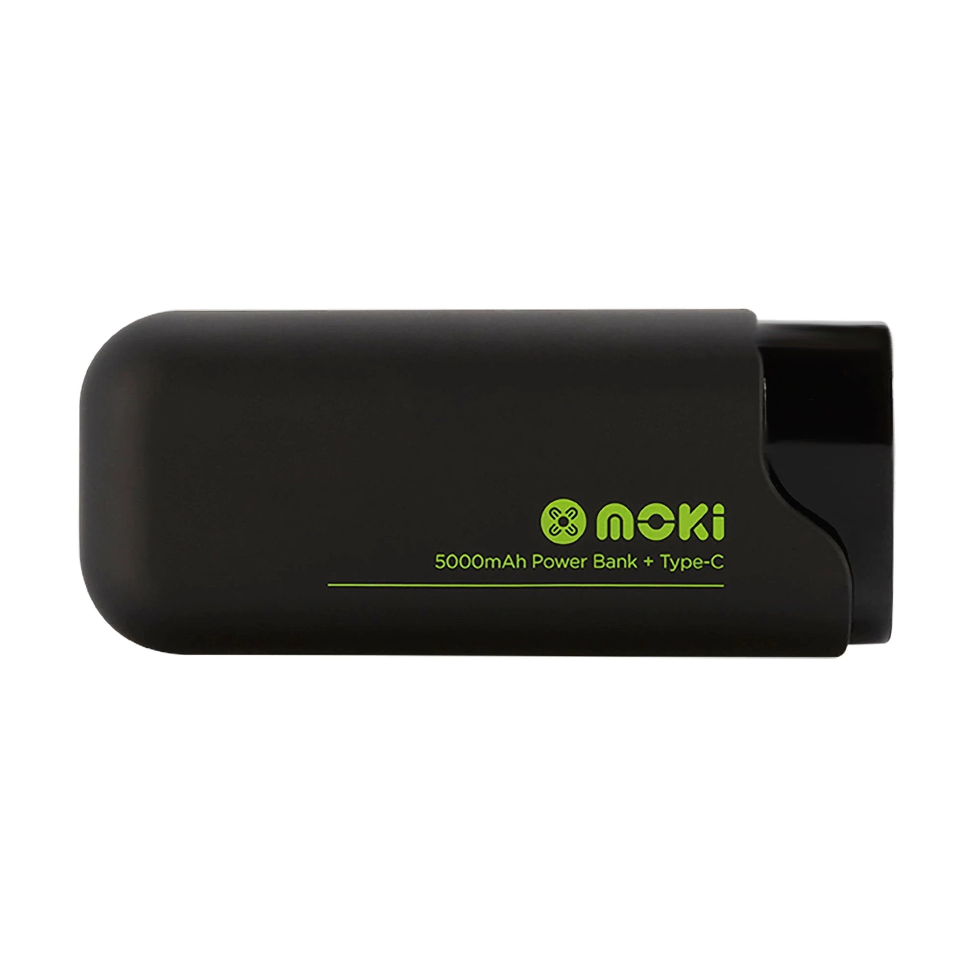 2 Moki 5000mAh Power Bank - Type-C, USB-A, MicroUSB, Black - Black, 2 of 3