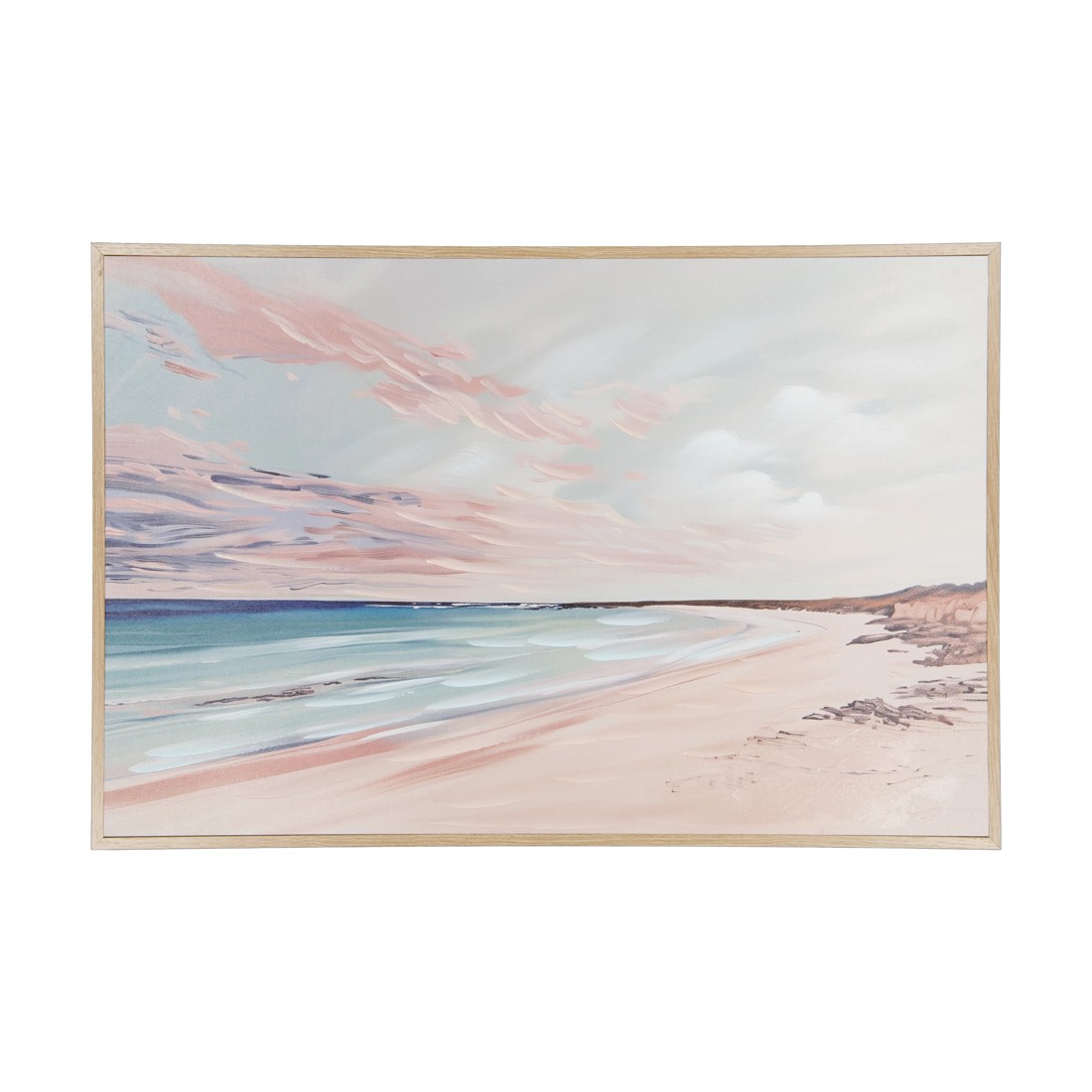 1 Sunset Beach Framed Canvas - 60cm x 90cm, 1 of 5