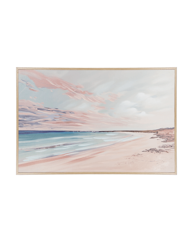 Sunset Beach Framed Canvas - 60cm x 