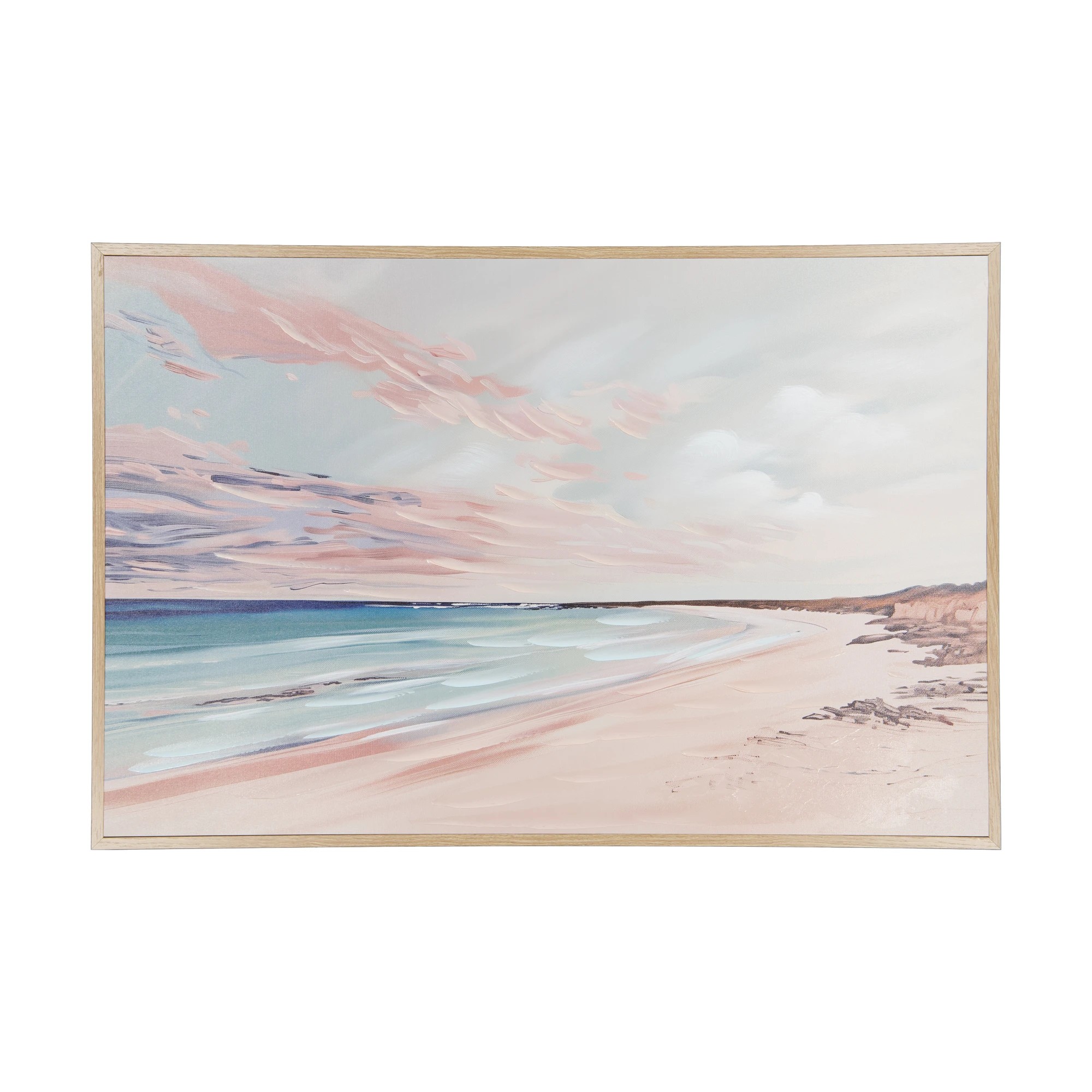 1 Sunset Beach Framed Canvas, 1 of 5