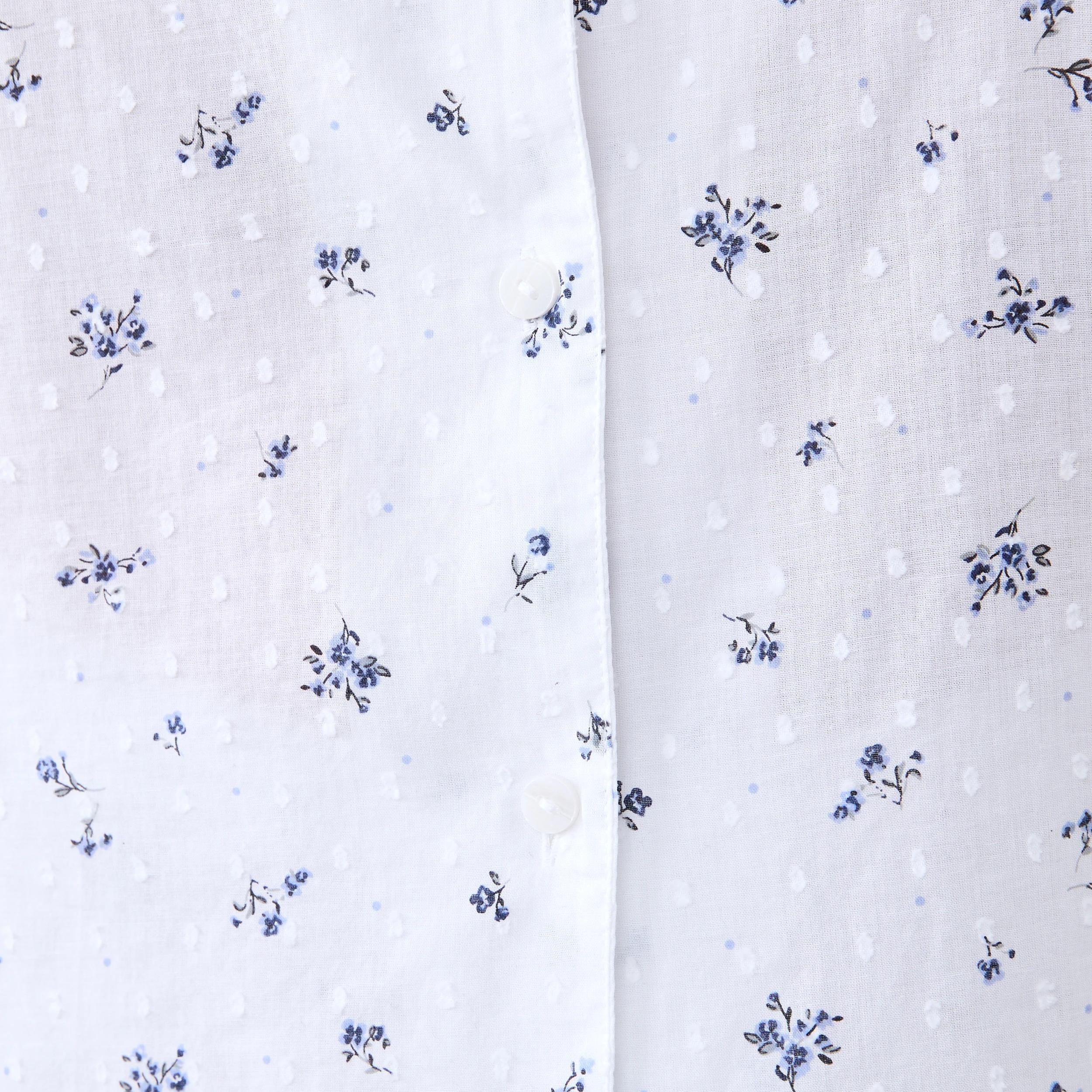 6 Short Sleeve Top and 3/4 Pants Dobby Pyjama Set Frl Dot, 6 of 7