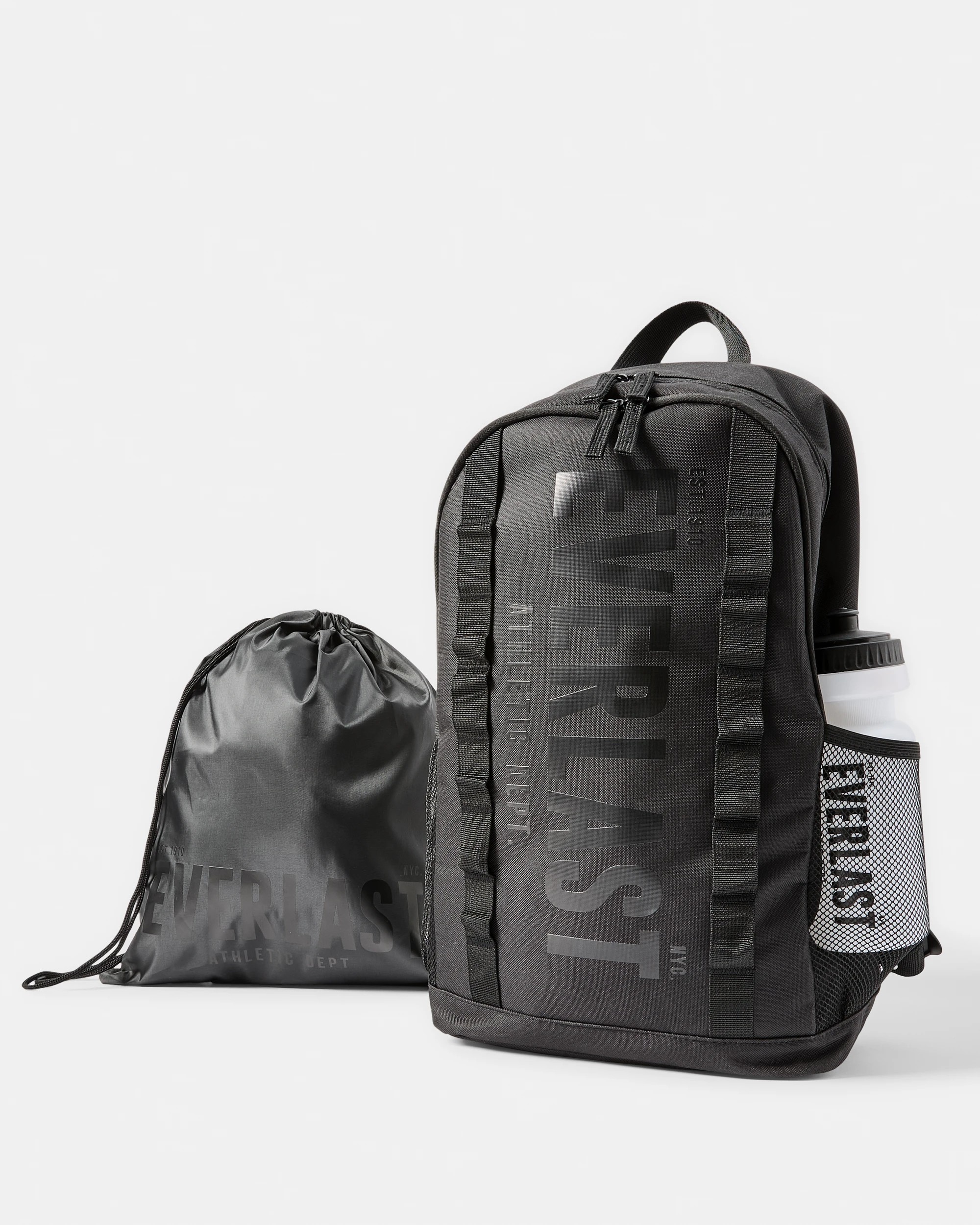 1 Everlast 3 Piece Bungee Backpack Set - Black, 1 of 8