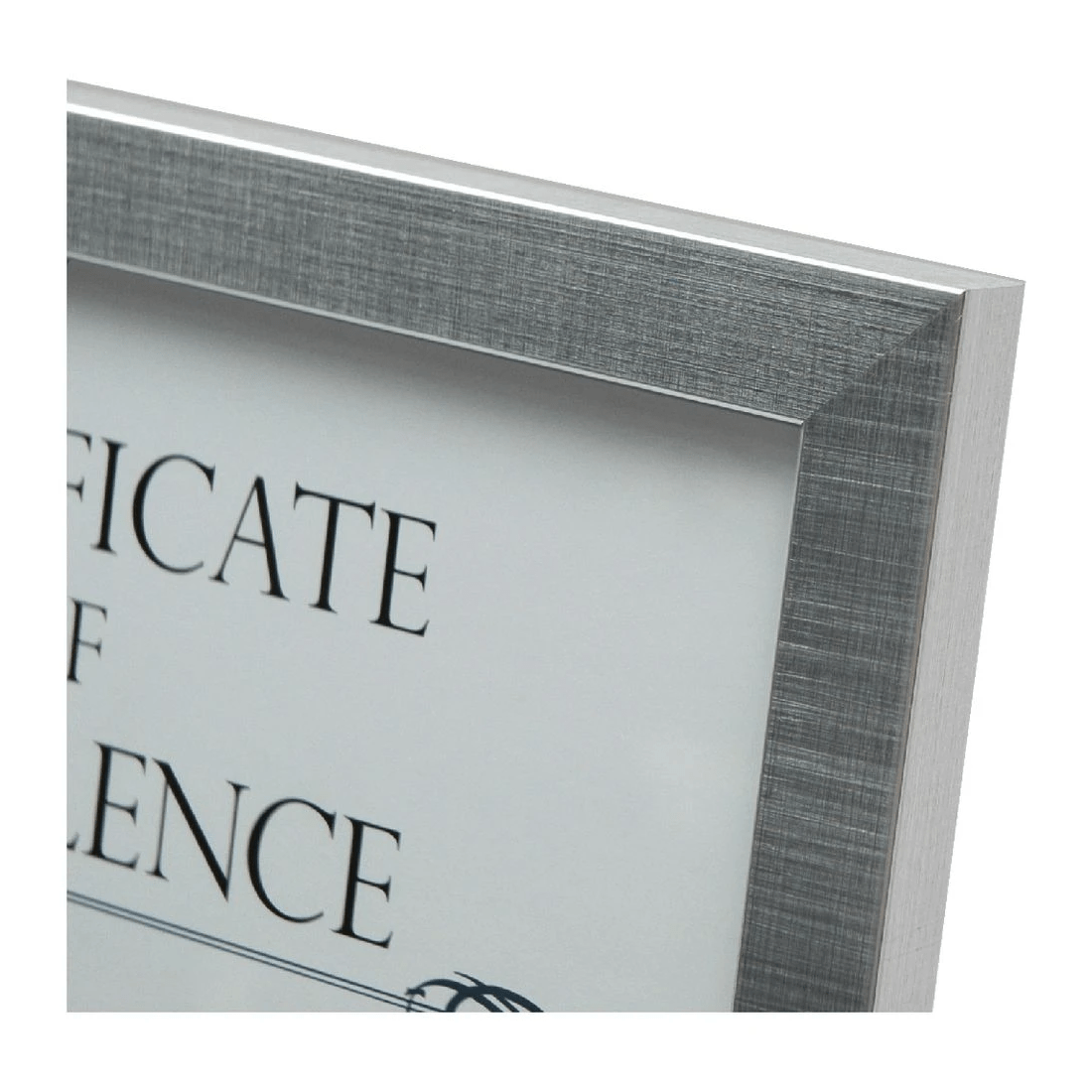 4 A4 Certificate Frame Brushed Silver, 4 of 4