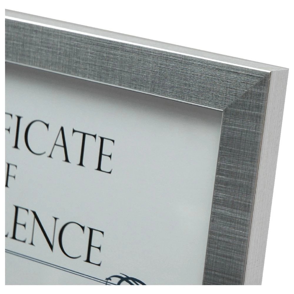 4 A4 Certificate Frame Brushed Silver, 4 of 4