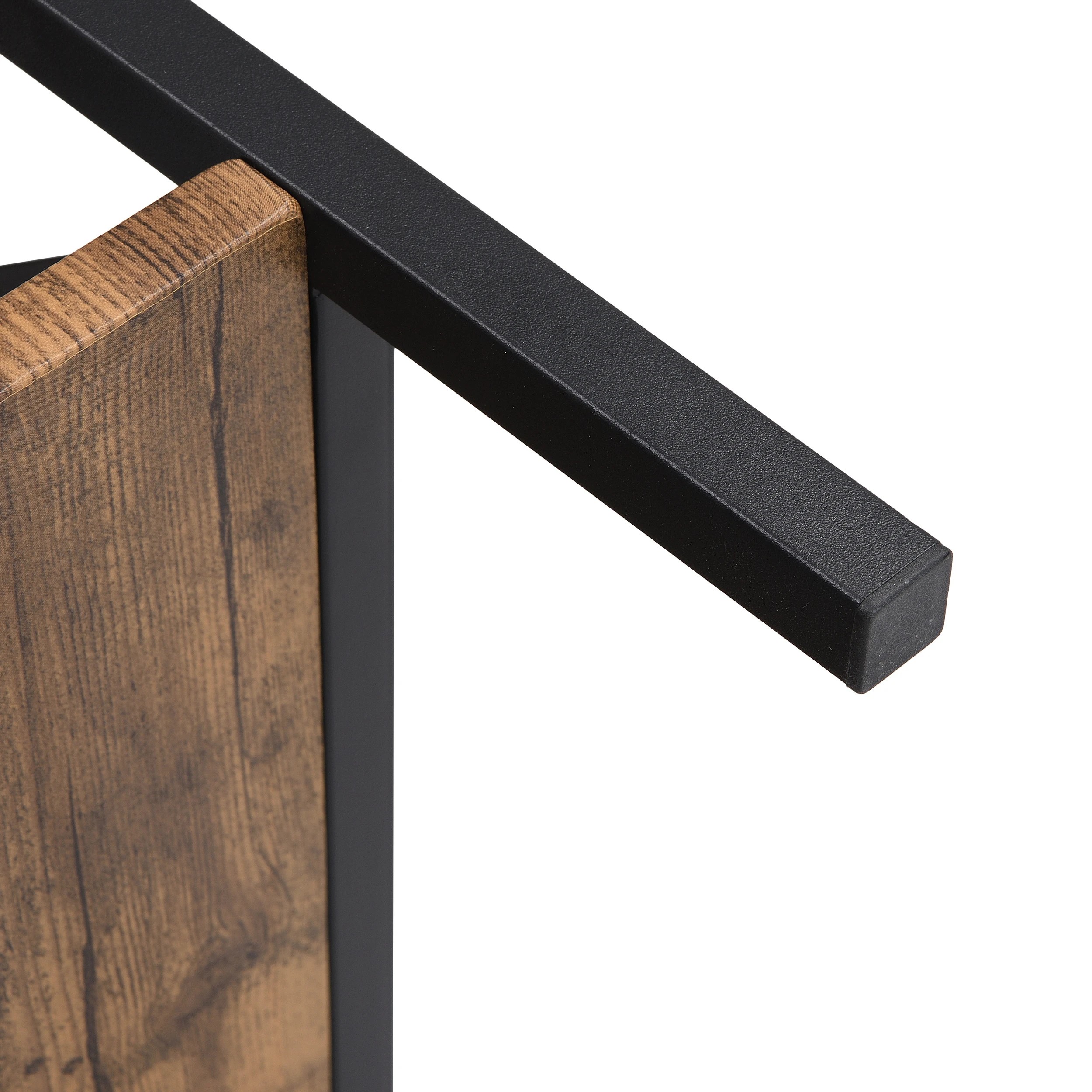 9 IHOMDEC 6-Tier Square Corner Bookshelf - Brown, 9 of 10