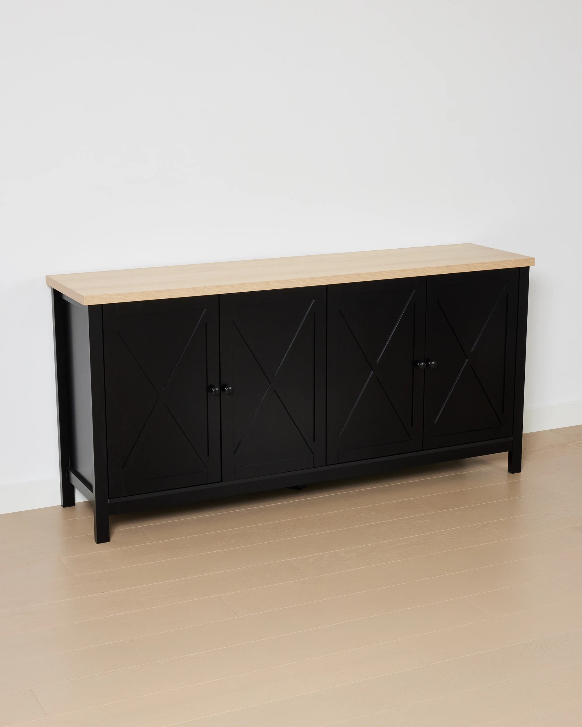 4 Camille 4 Door Sideboard - Black, 4 of 9
