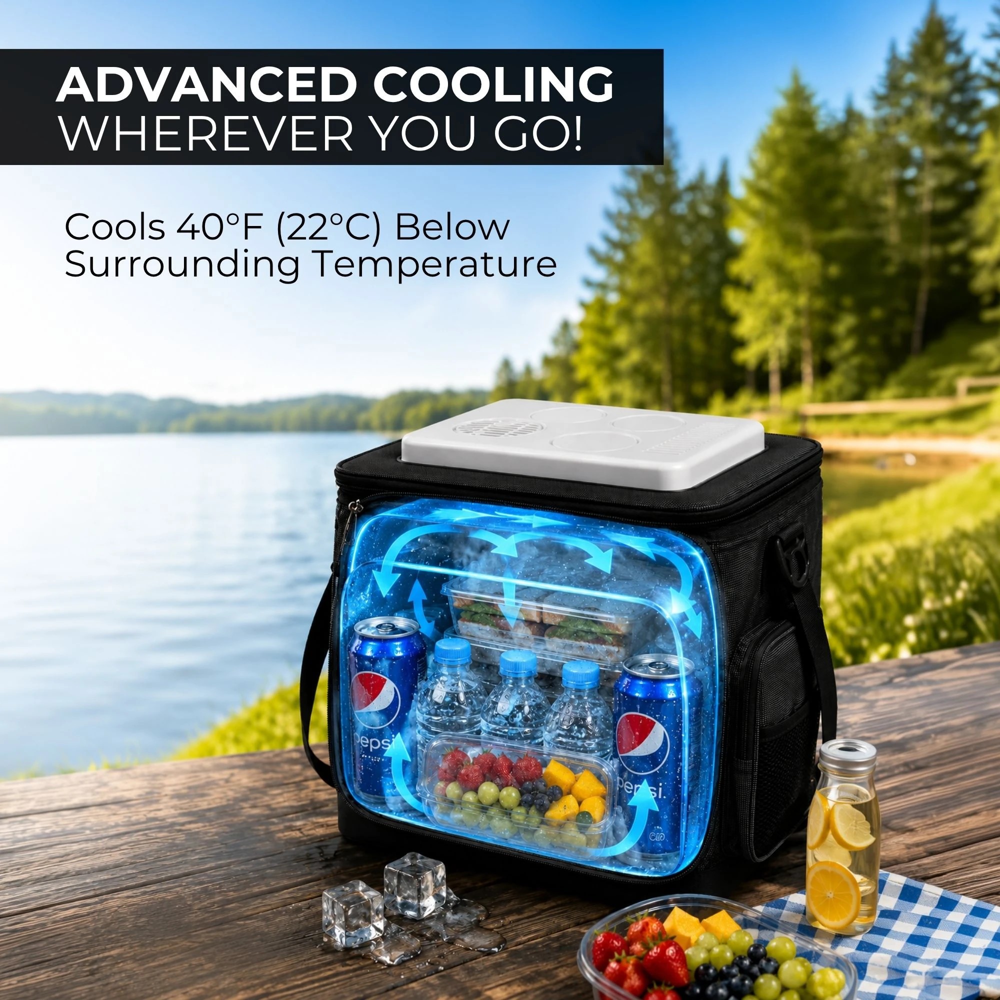 6 Koolatron 12V  Cool Bag, 13L - Black, 6 of 9