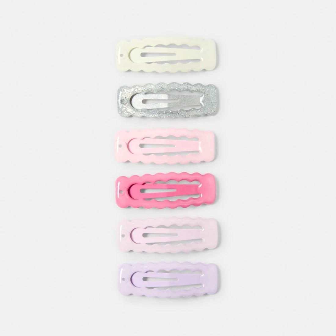 1 6 Pack Pastel Hair Clips, 1 of 3