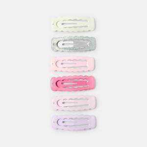 6 Pack Pastel Hair Clips