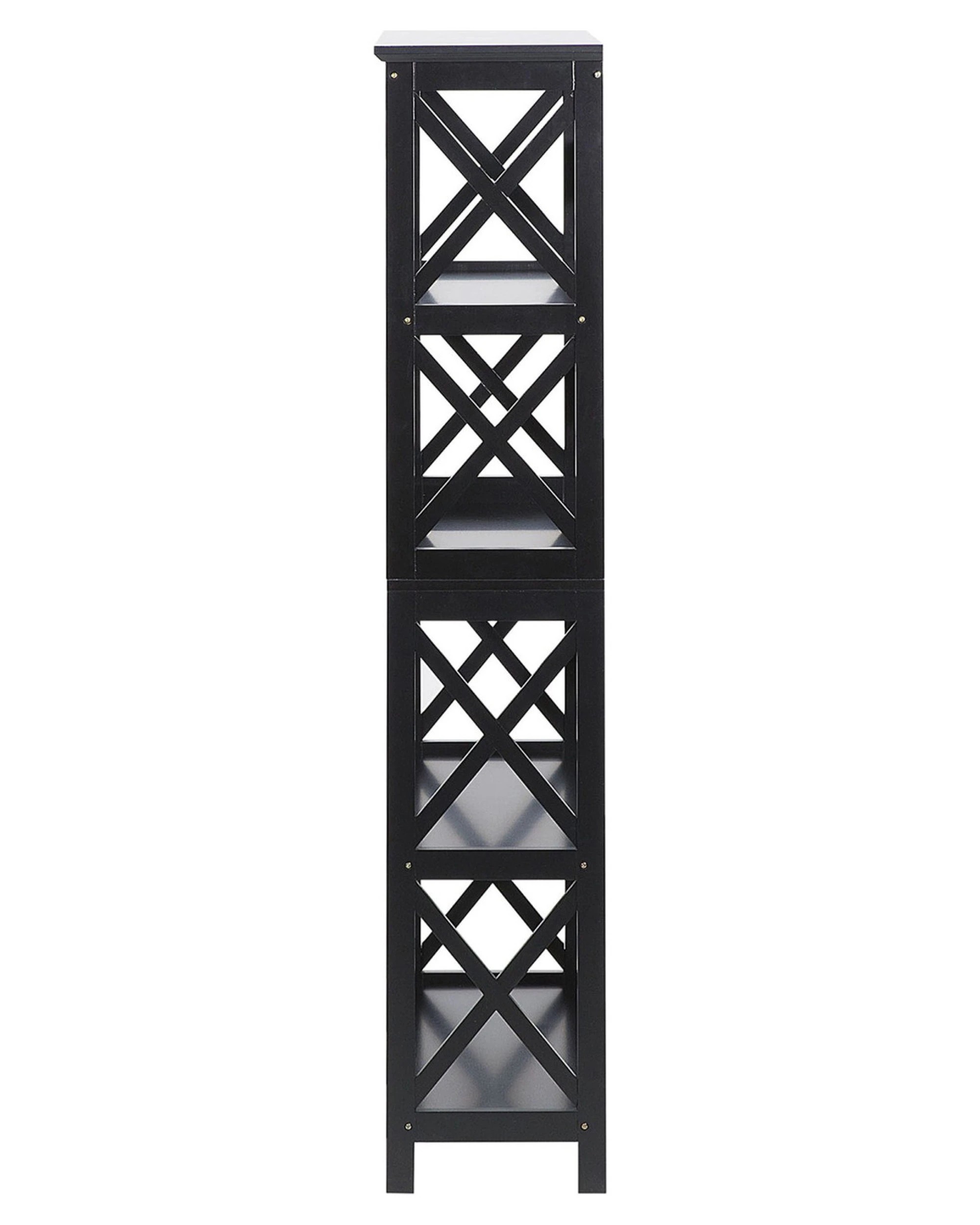4 Sarantino Daphne 5-tier Cross Panel Bookshelf, 4 of 7