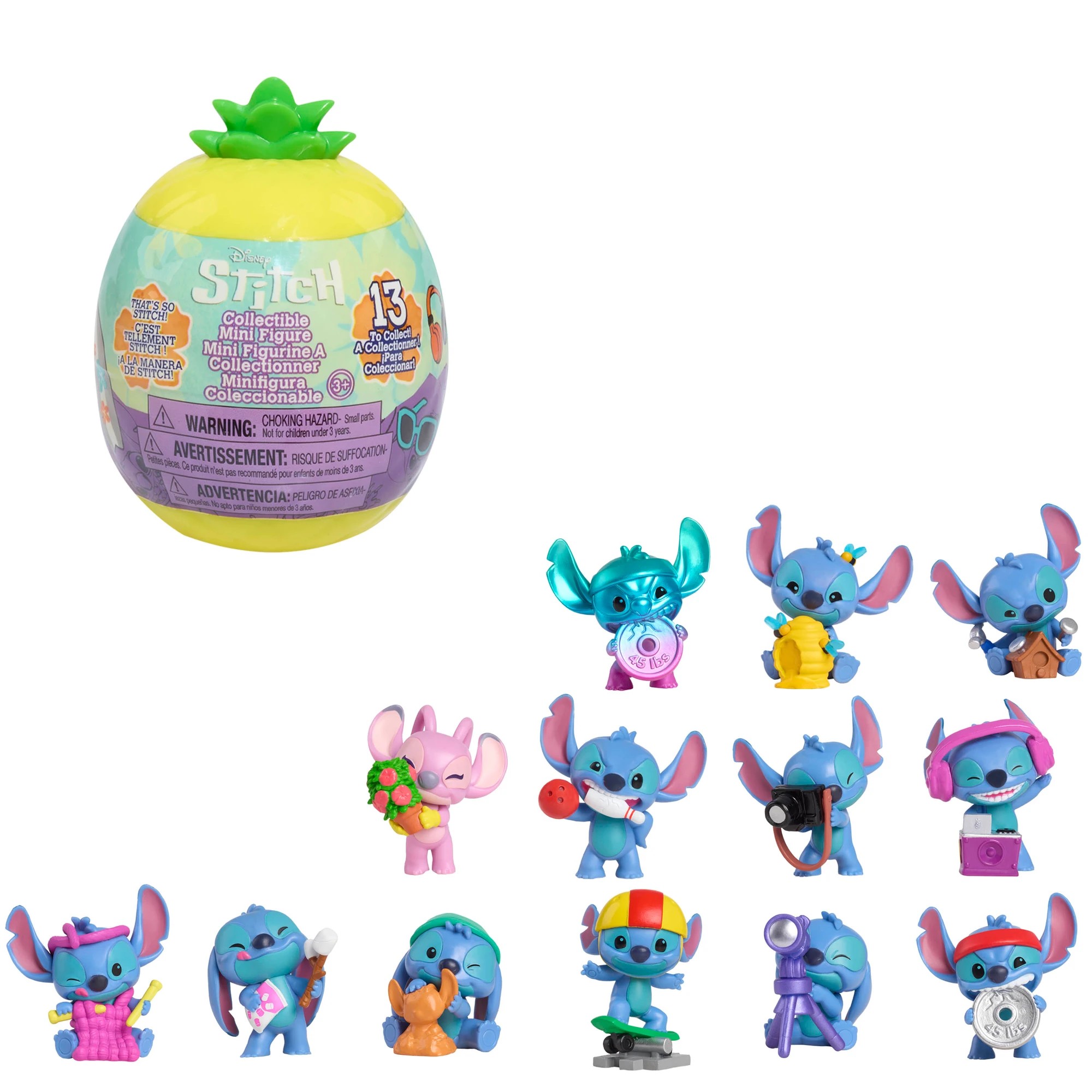 4 Stitch Collectible Mini Figure Capsule - Assorted
 - Yellow, 4 of 7