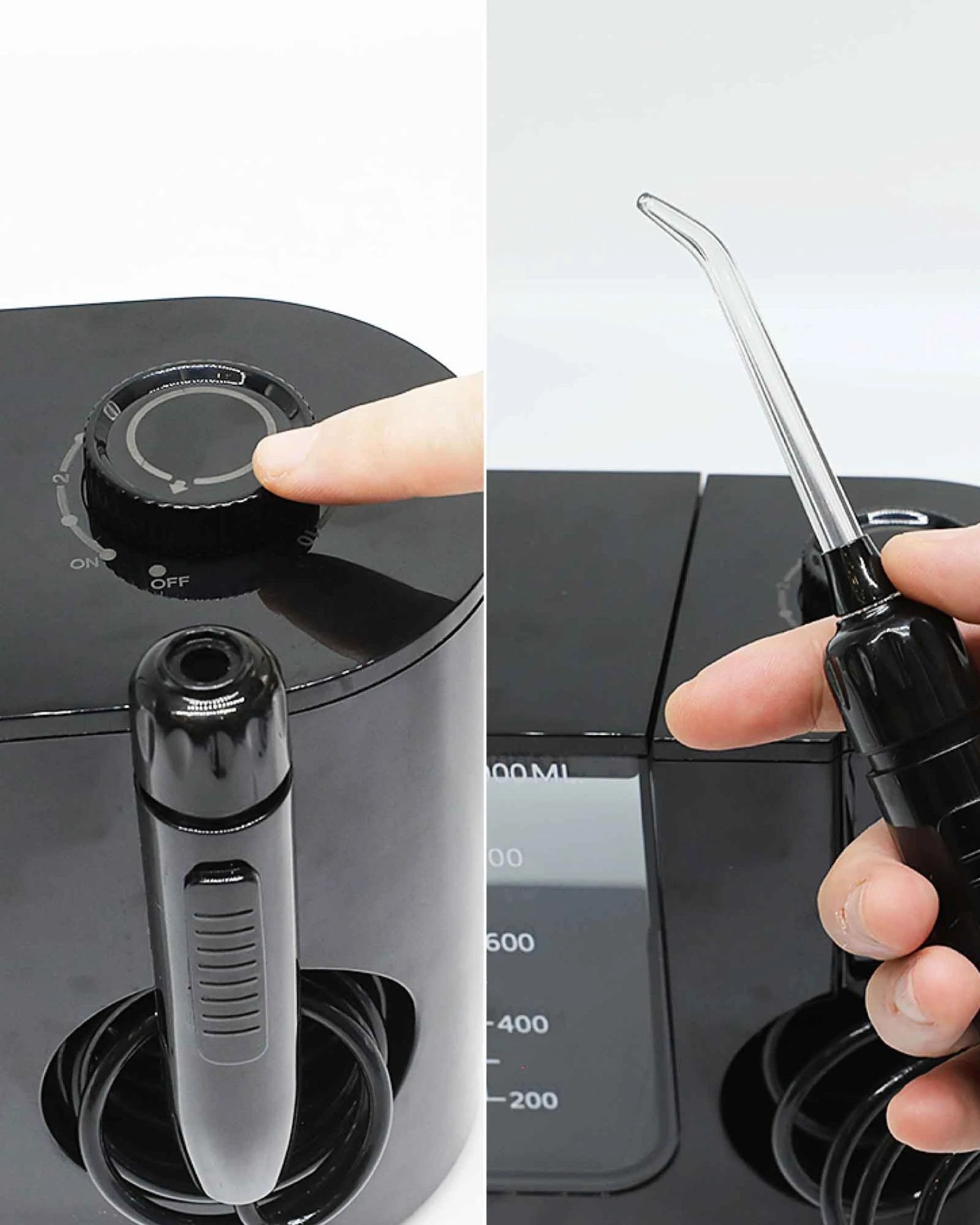 2 Orku 1000ml Water Flosser Electric Oral Irrigator - Stepless Pressure Black, 2 of 3