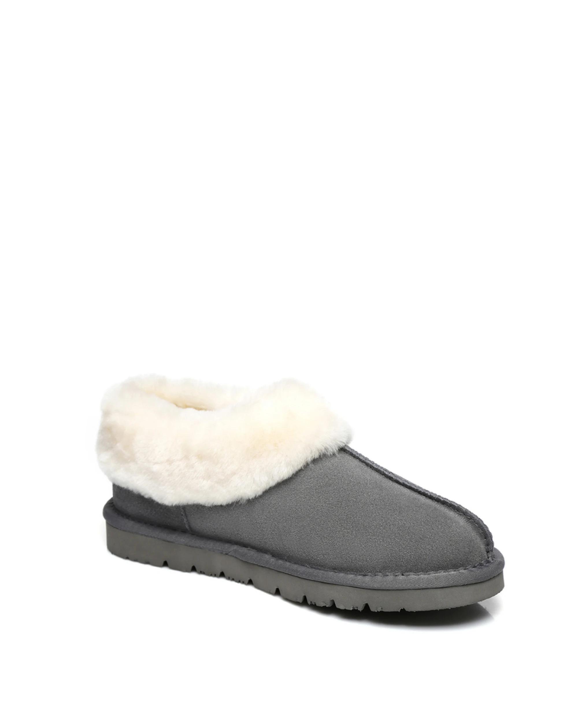 2 Australian Shepherd UGG Unisex Homey Slippers GREY, 2 of 5