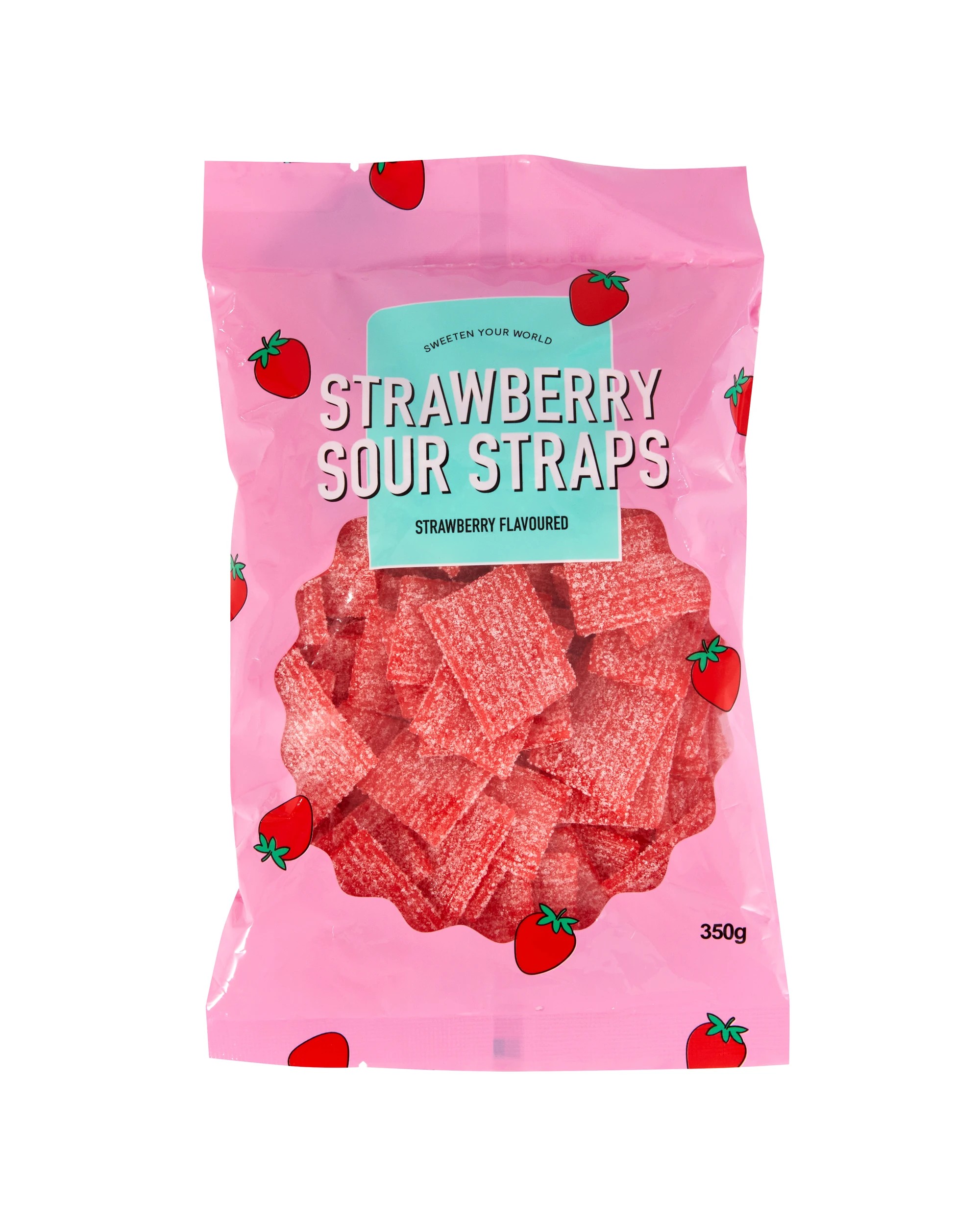 1 Strawberry Sour Straps 350g, 1 of 3
