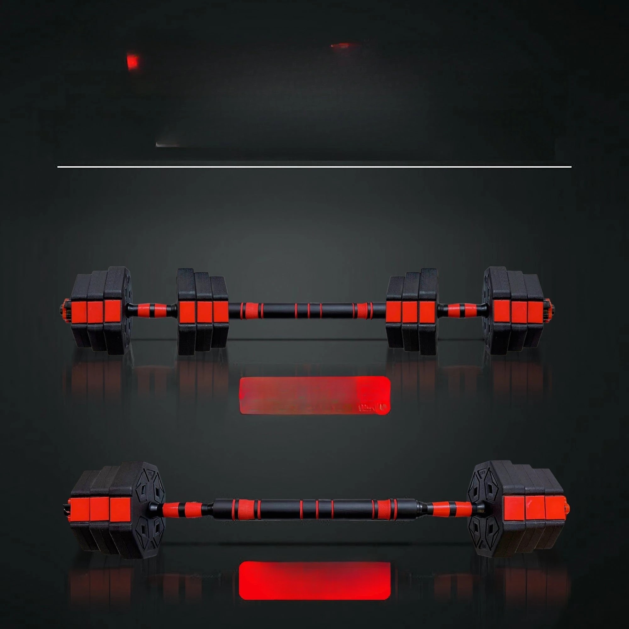 6 Fitness Master Adjustable Dumbbell Set Octagonal Antiroll Barbell Training 40kg, 6 of 6