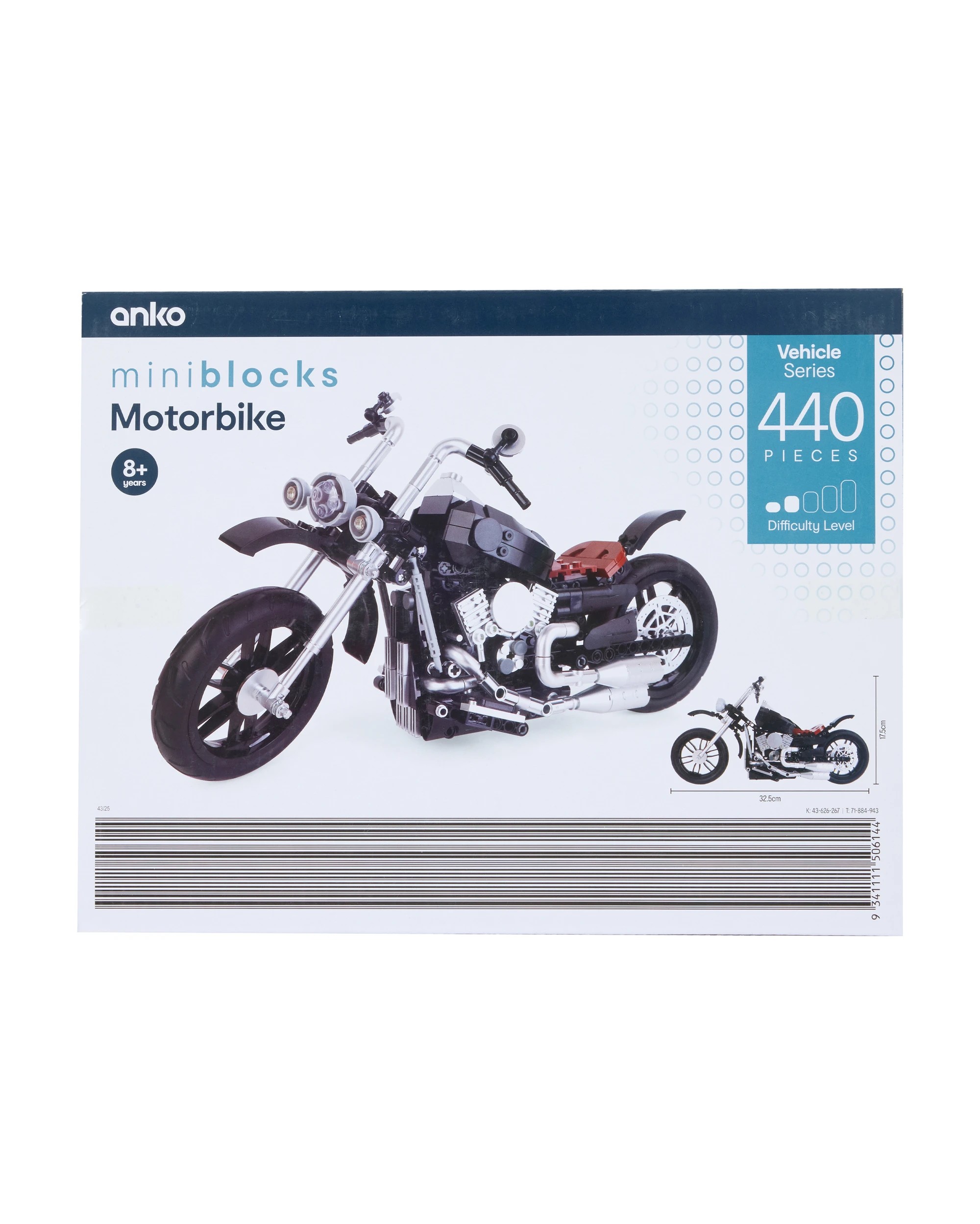 3 440 Piece Mini Blocks Vehicle Series: Motorbike, 3 of 3