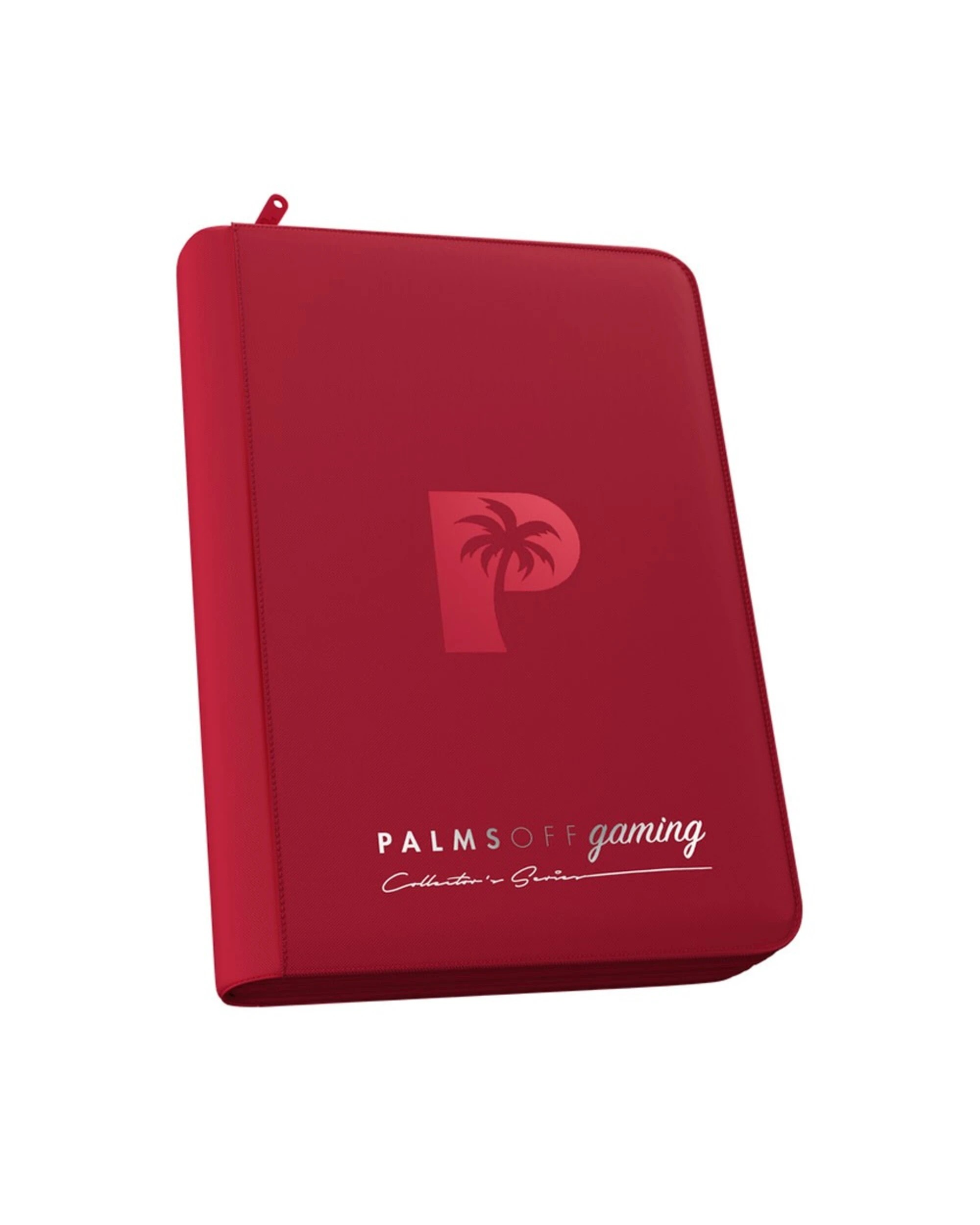 1 Palms Off Gaming - Collector's Series 4 Pocket Zip Trading Card Binder - Red, 1 of 5