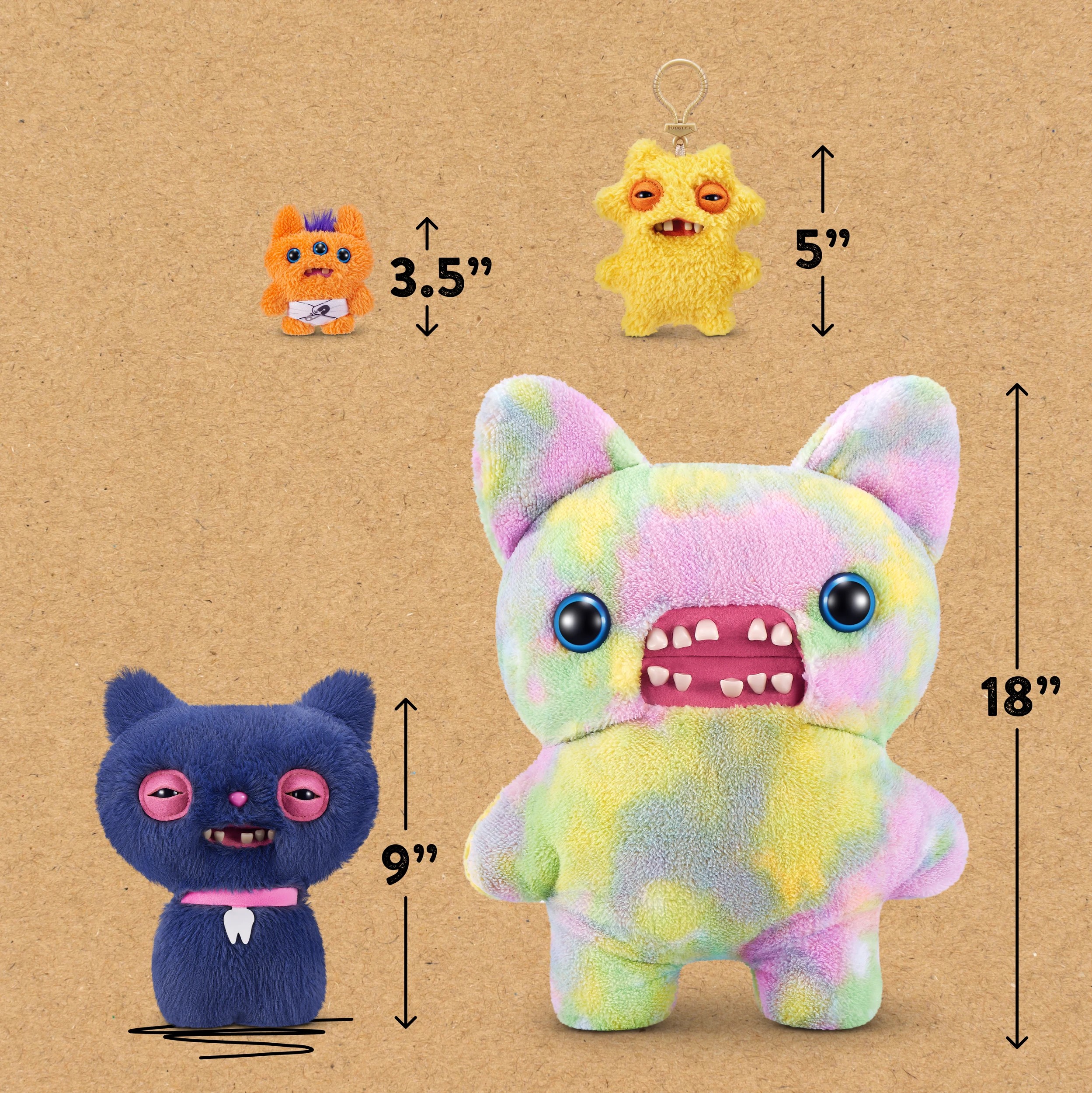 7 23cm Zuru Fuggler Alley Cats Plush Toy - Assorted, 7 of 8