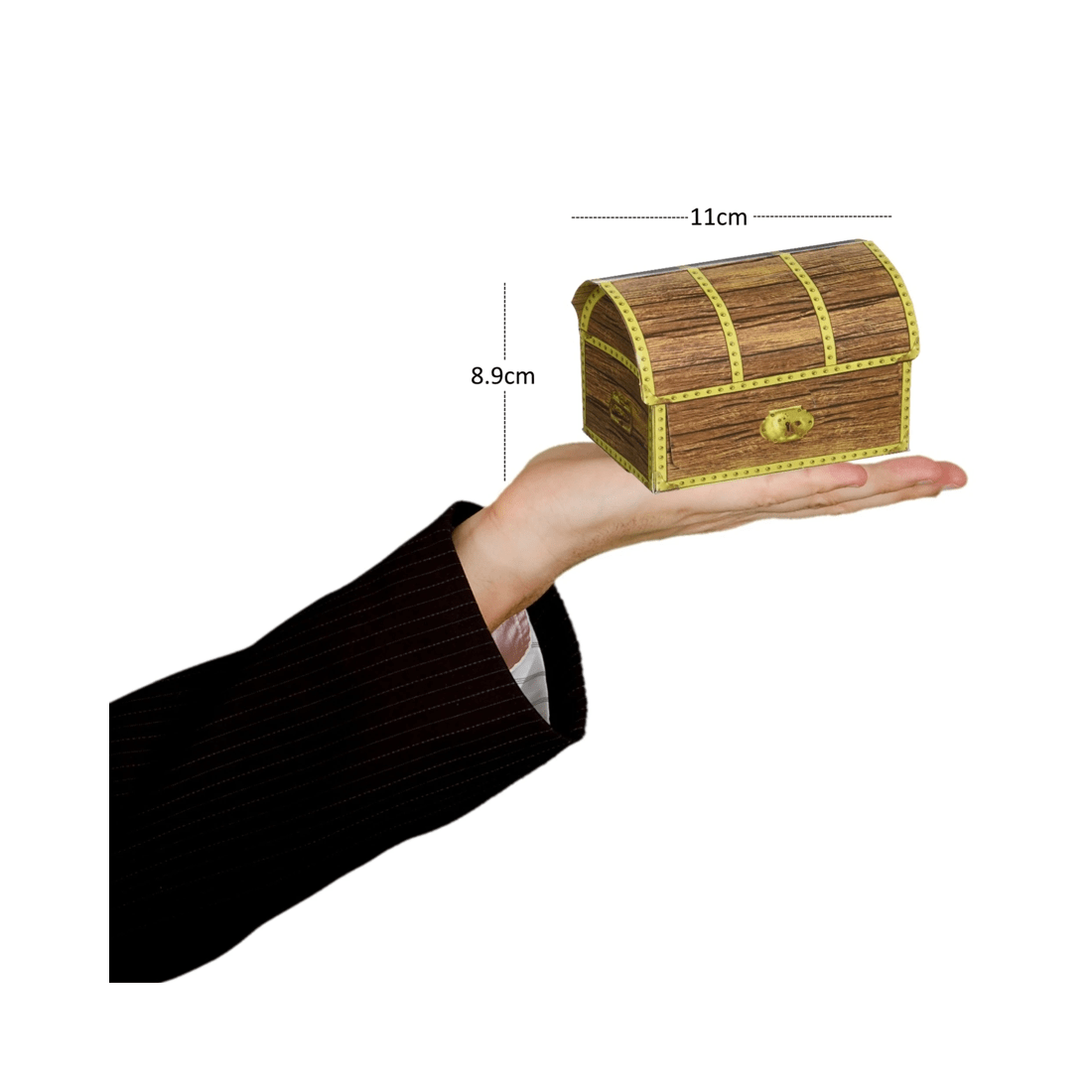 4 Beistle Treasure Chest Paper Lolly/Treat Boxes Pack of 4, 4 of 4