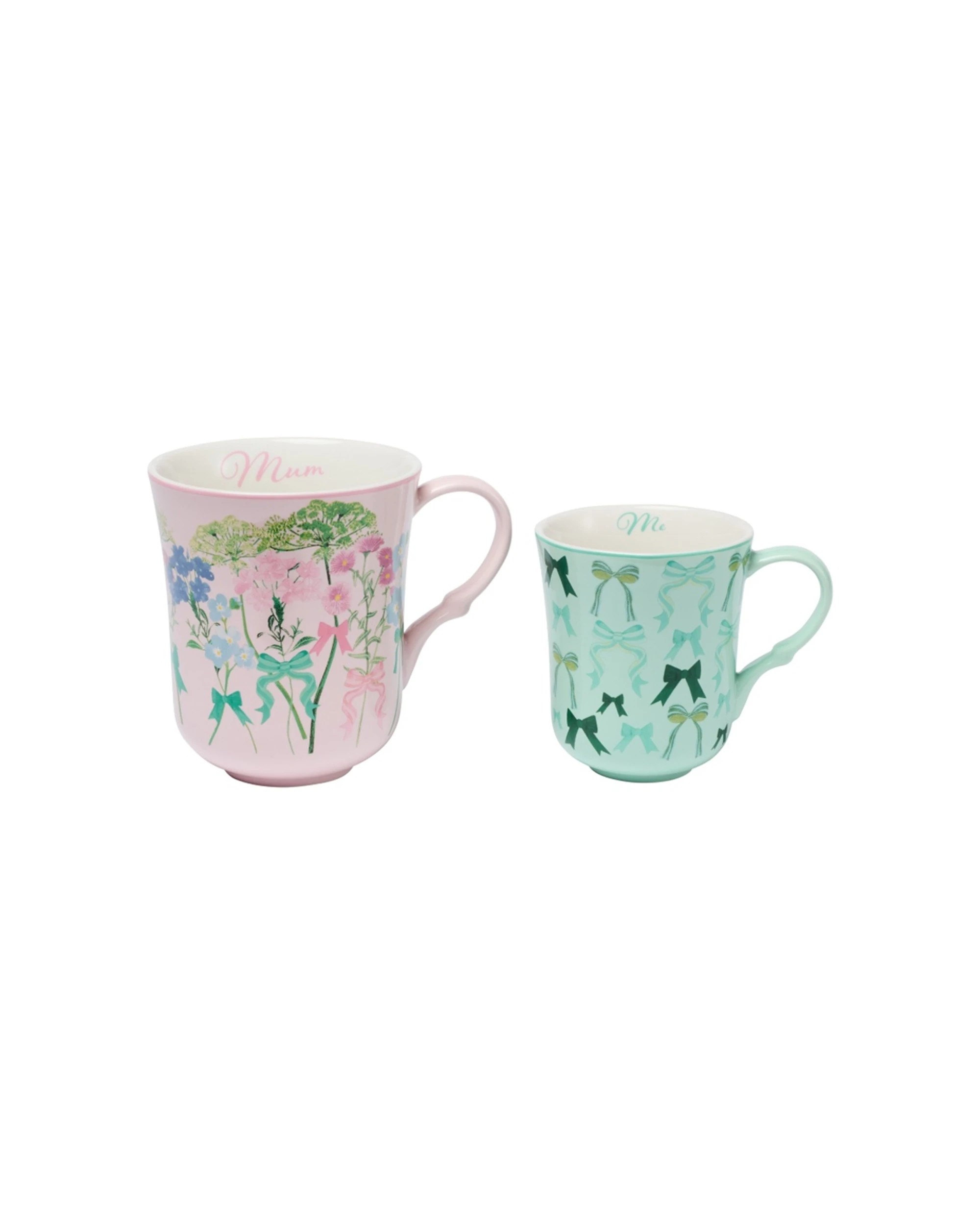 1 Maxwell & Williams 2pc Cherish Mum Me Ceramic Mug Set Floral Design - Multi, 1 of 1