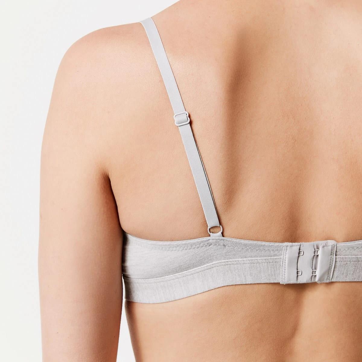 7 2 Pack Wirefree T-Shirt Bra SILVER MARLE, WHITE, 7 of 8
