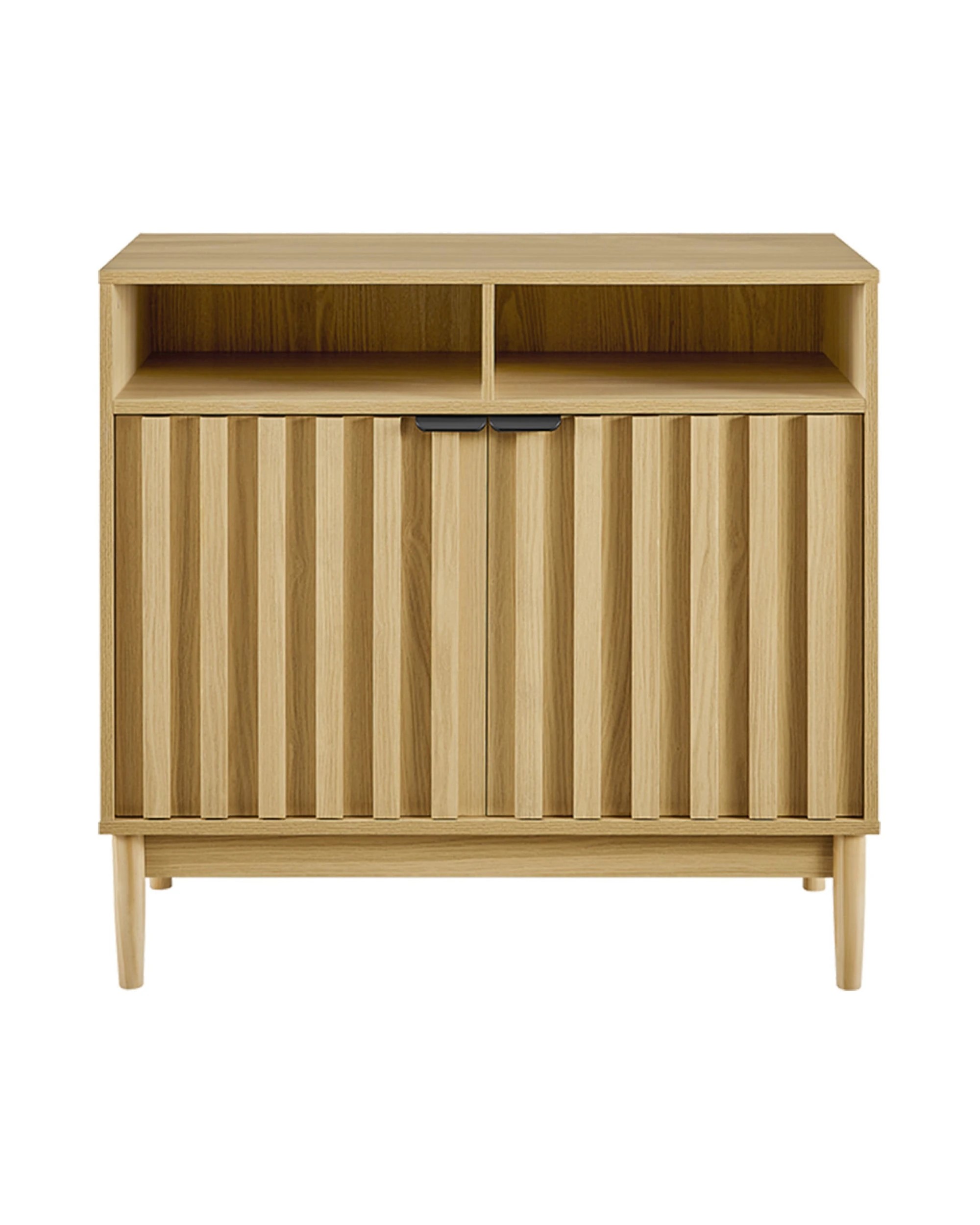 2 Sarantino Eleni 2-Door Sideboard Buffet Hallway Cabinet Storage Console Cupboard - Natural, 2 of 5