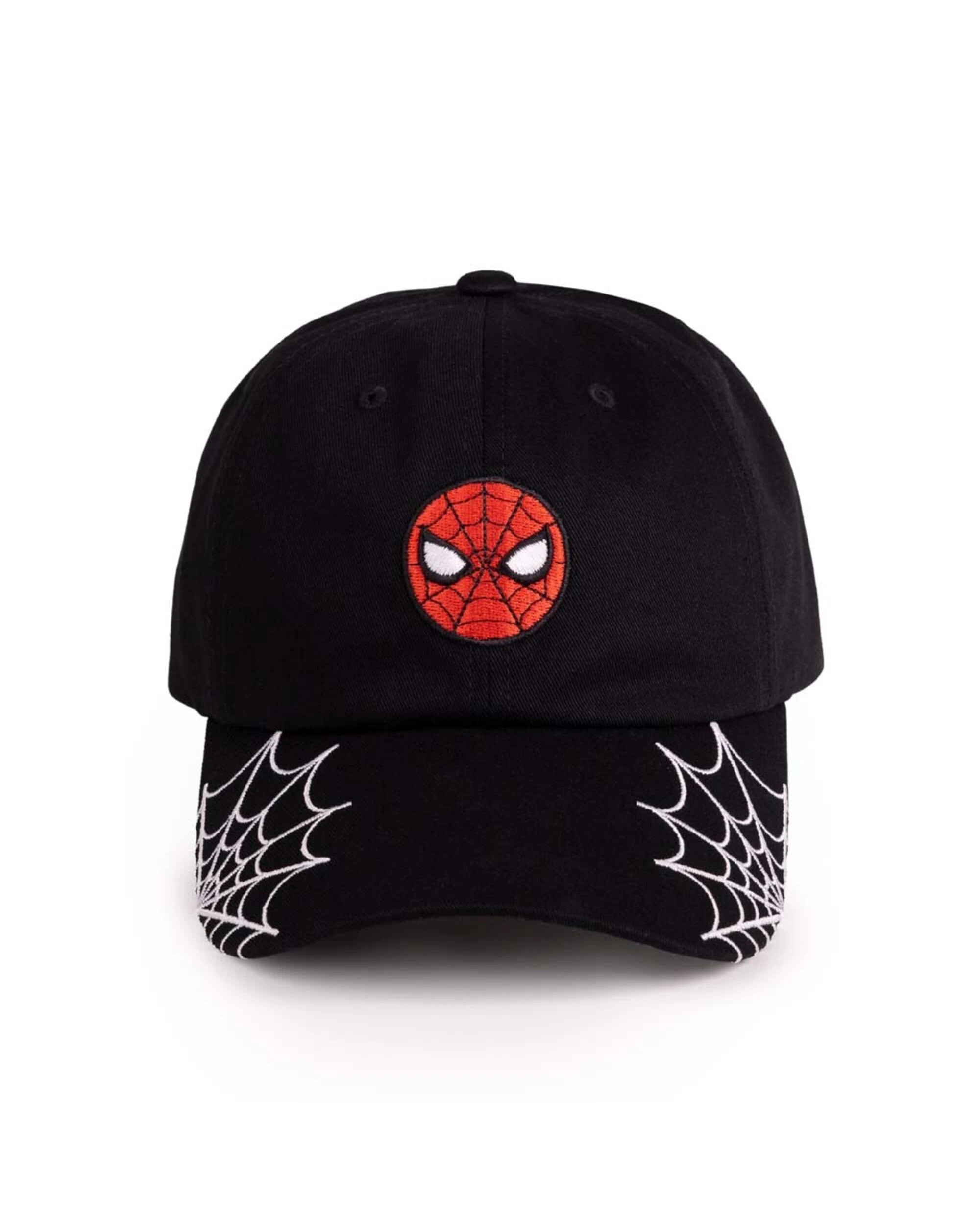 3 Marvel - Spider-Man - Spider Web Dad Cap By Flexfit Yupoong - Black, 3 of 4
