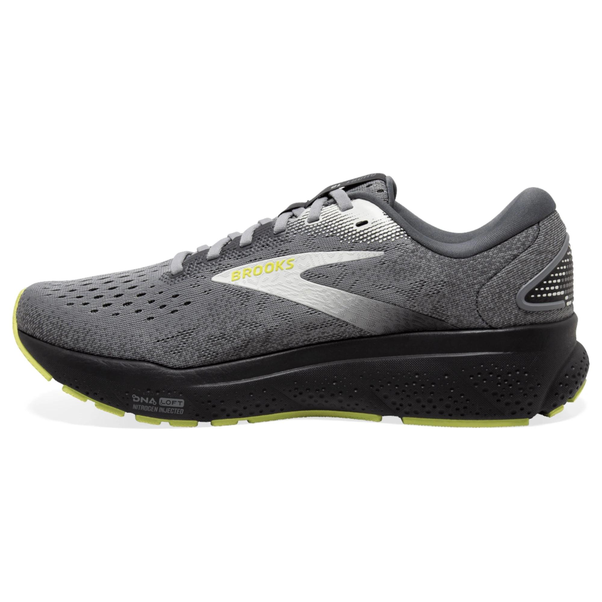 4 Brooks Mens Ghost 16 Athletic Running Shoes PRIMER/GREY/LIME, 4 of 7