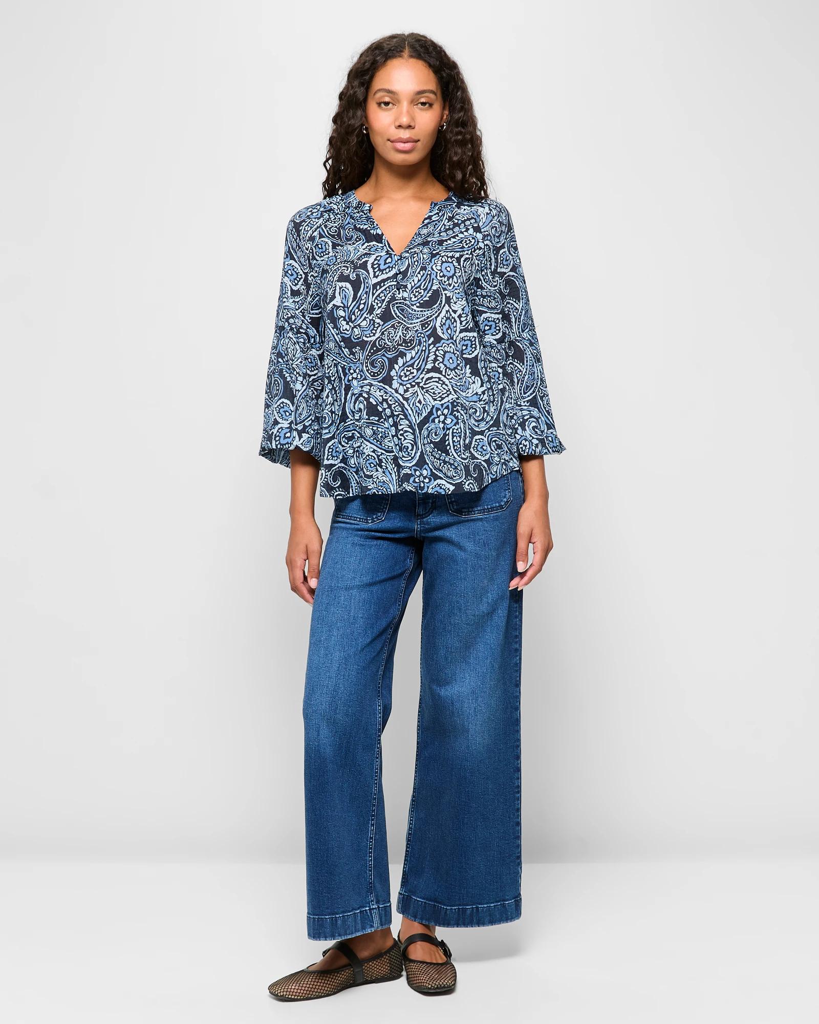 2 Target Femme Texture Blouse SCARF PRINT, 2 of 5