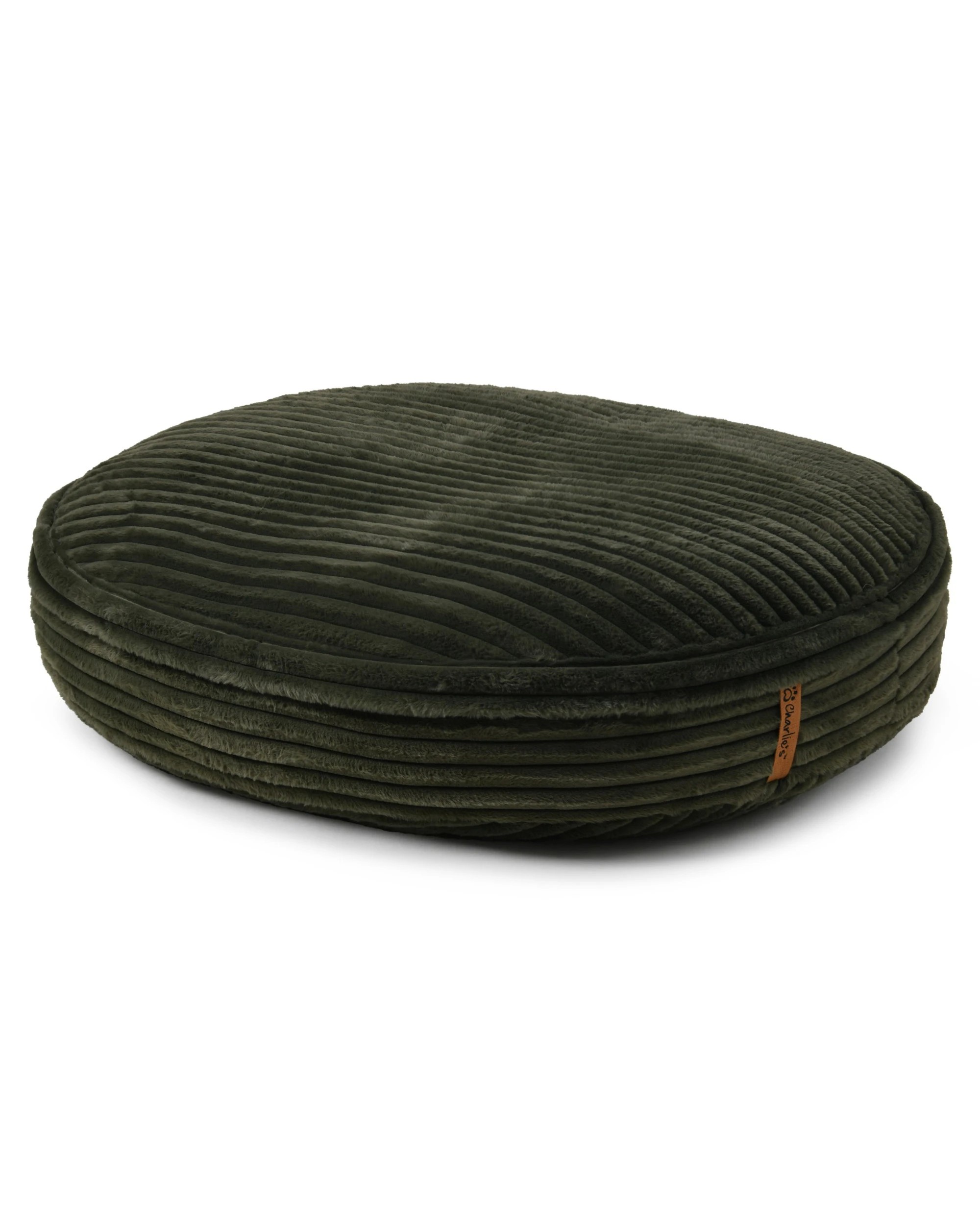 2 Charlie's Cloud Crushed Foam Dog Bed Large - Olive, 2 of 8