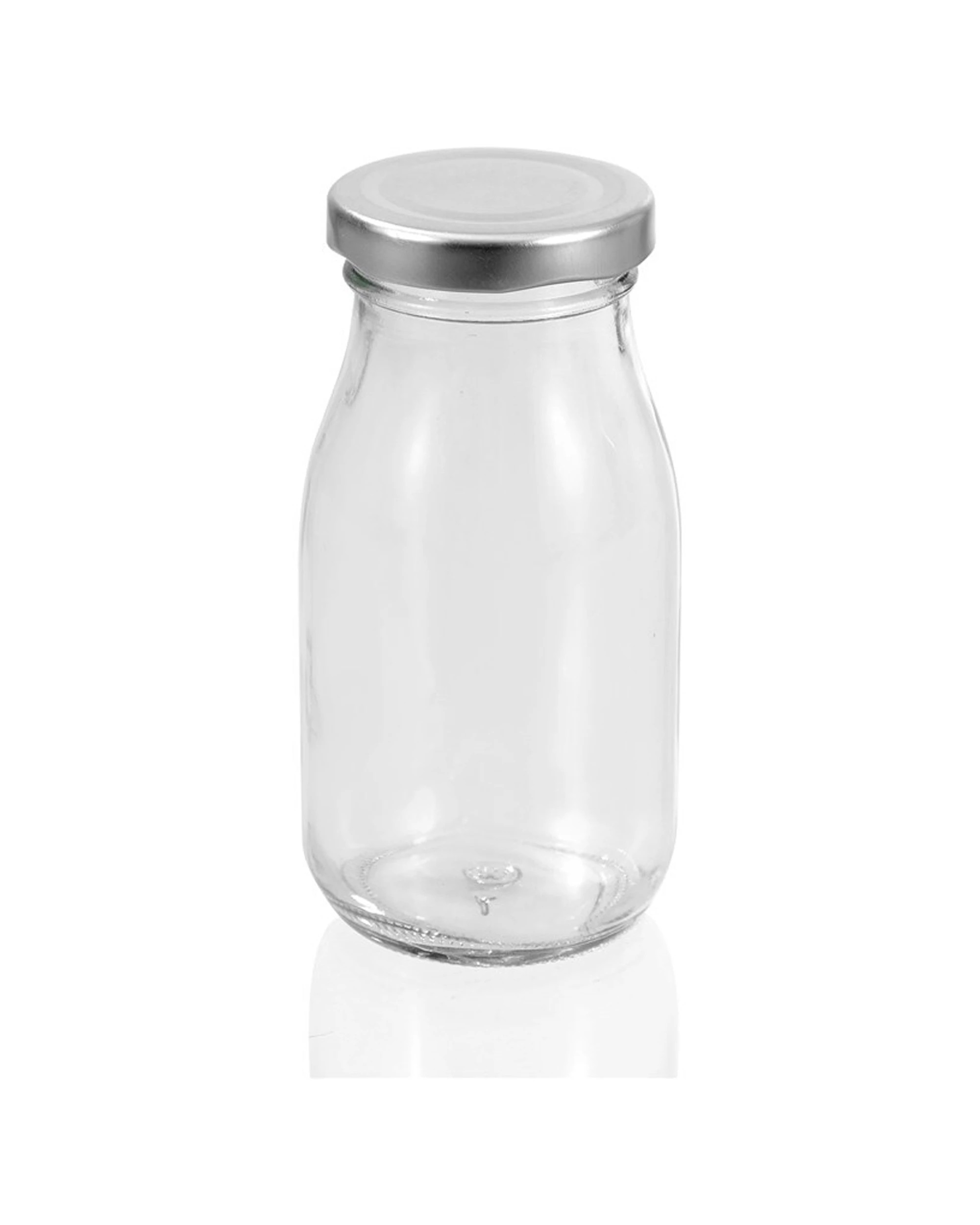 3 Lemon & Lime 200ml Glass Milk Bottle Container Storage W/ Screw Top Lid Assorted
 - Multi, 3 of 5