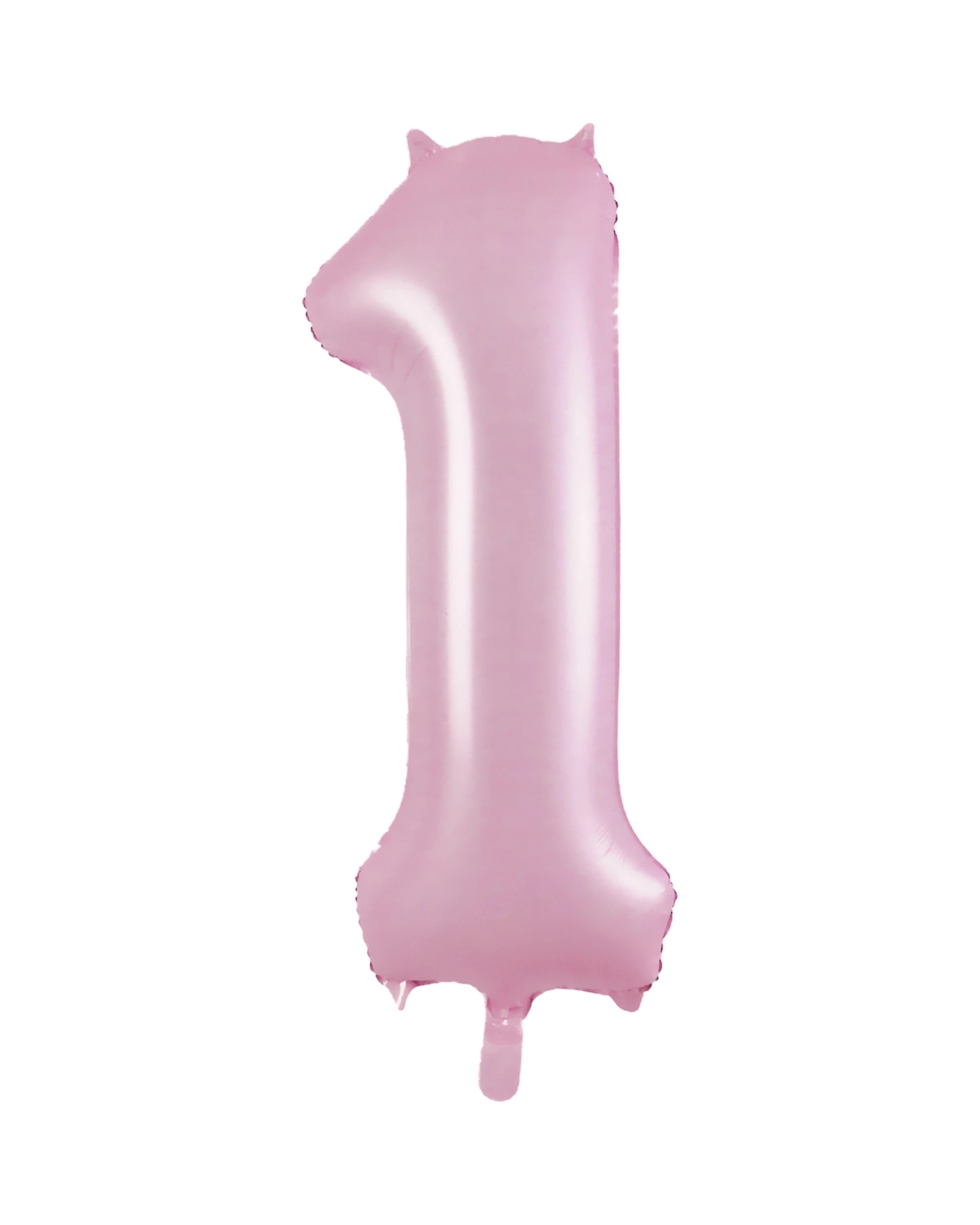 1 Alpen Foil Number 1 Balloon 86cm Pastel Matte Pink - Pastel Pink, 1 of 1