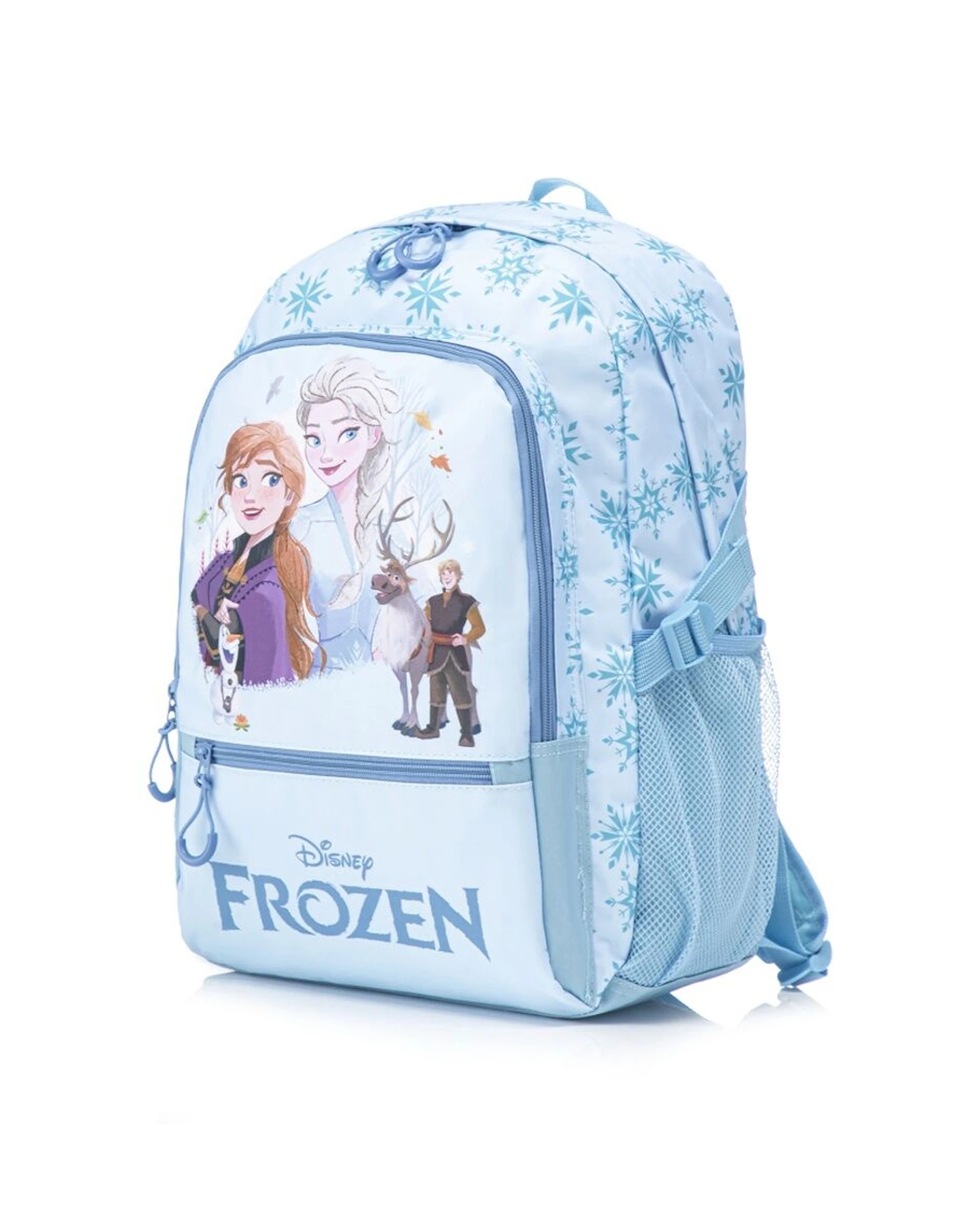 1 Frozen Backpack Disney Kids School Bag 44cm Elsa And Anna Adjustable Straps - Blue, 1 of 4