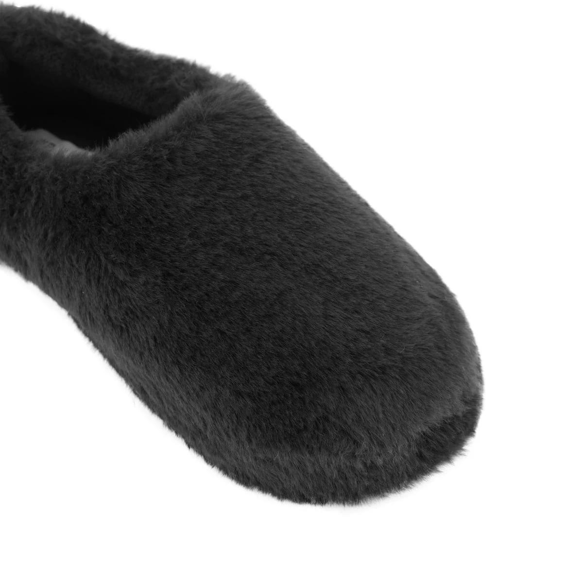 3 Furry Slippers Char Grey, 3 of 3