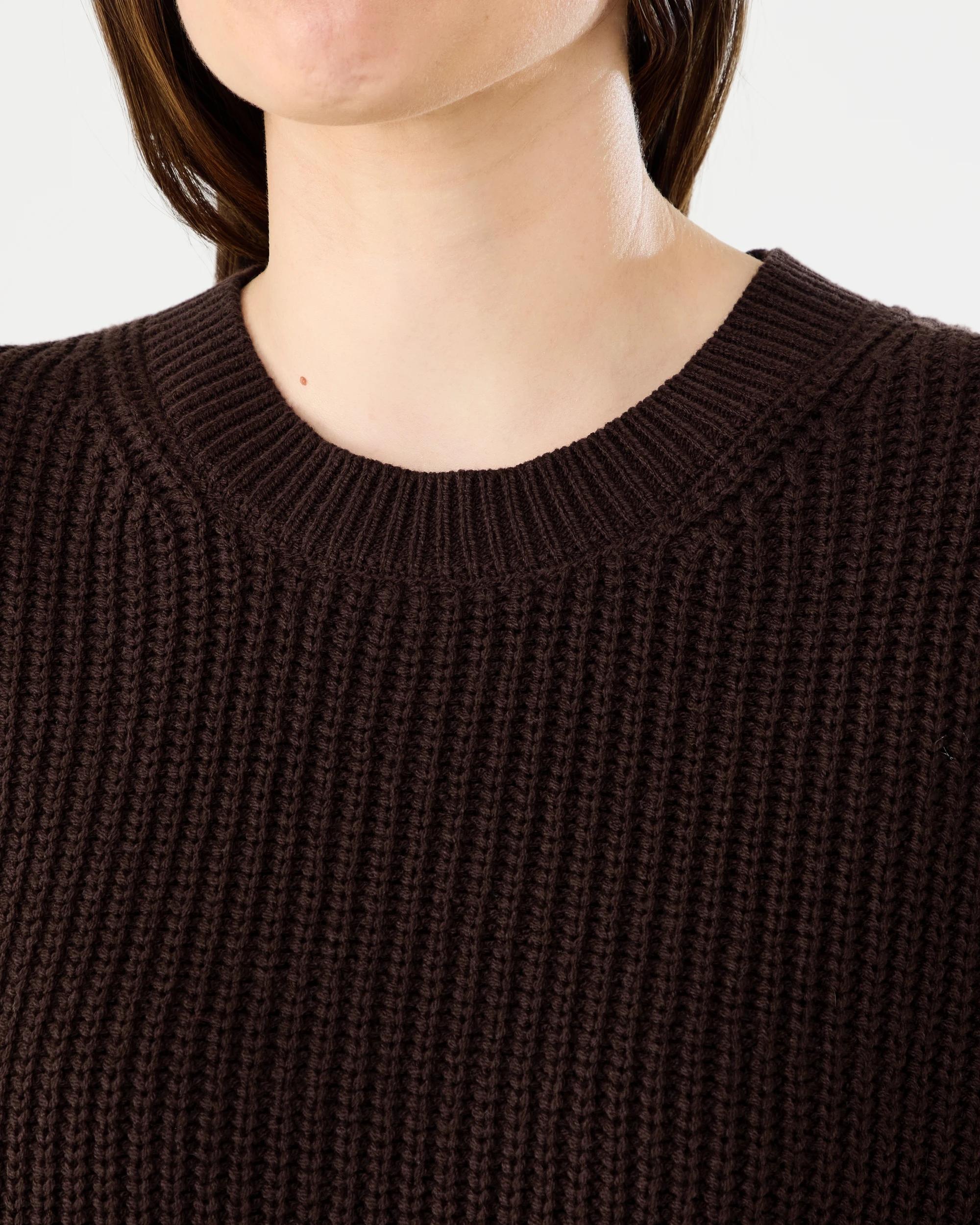 5 Short Sleeve Knit Pullover Melt Brown, 5 of 6