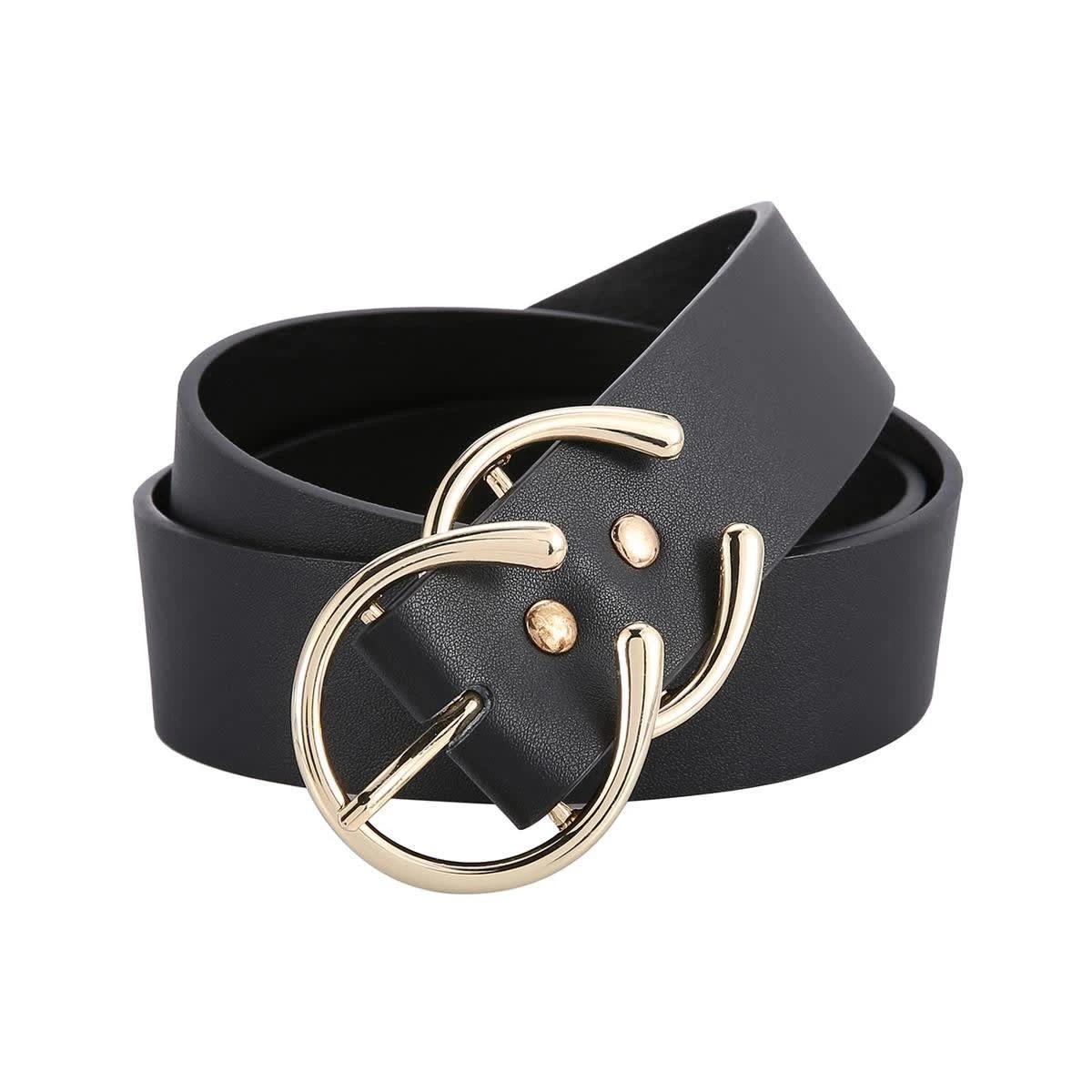 2 Double Buckle Belt Black, 2 of 2
