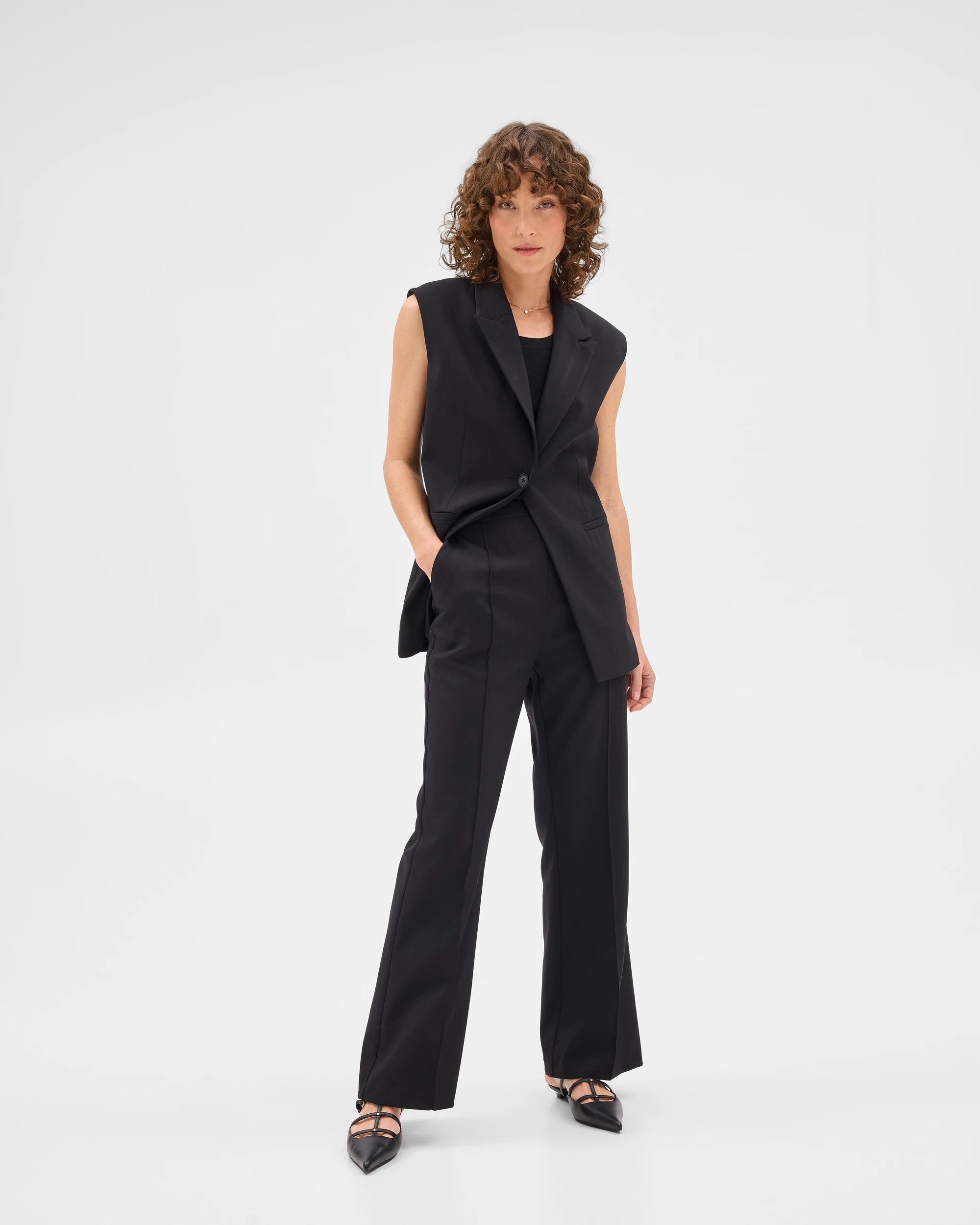 2 Sleeveless Blazer - Preview BLACK, 2 of 6