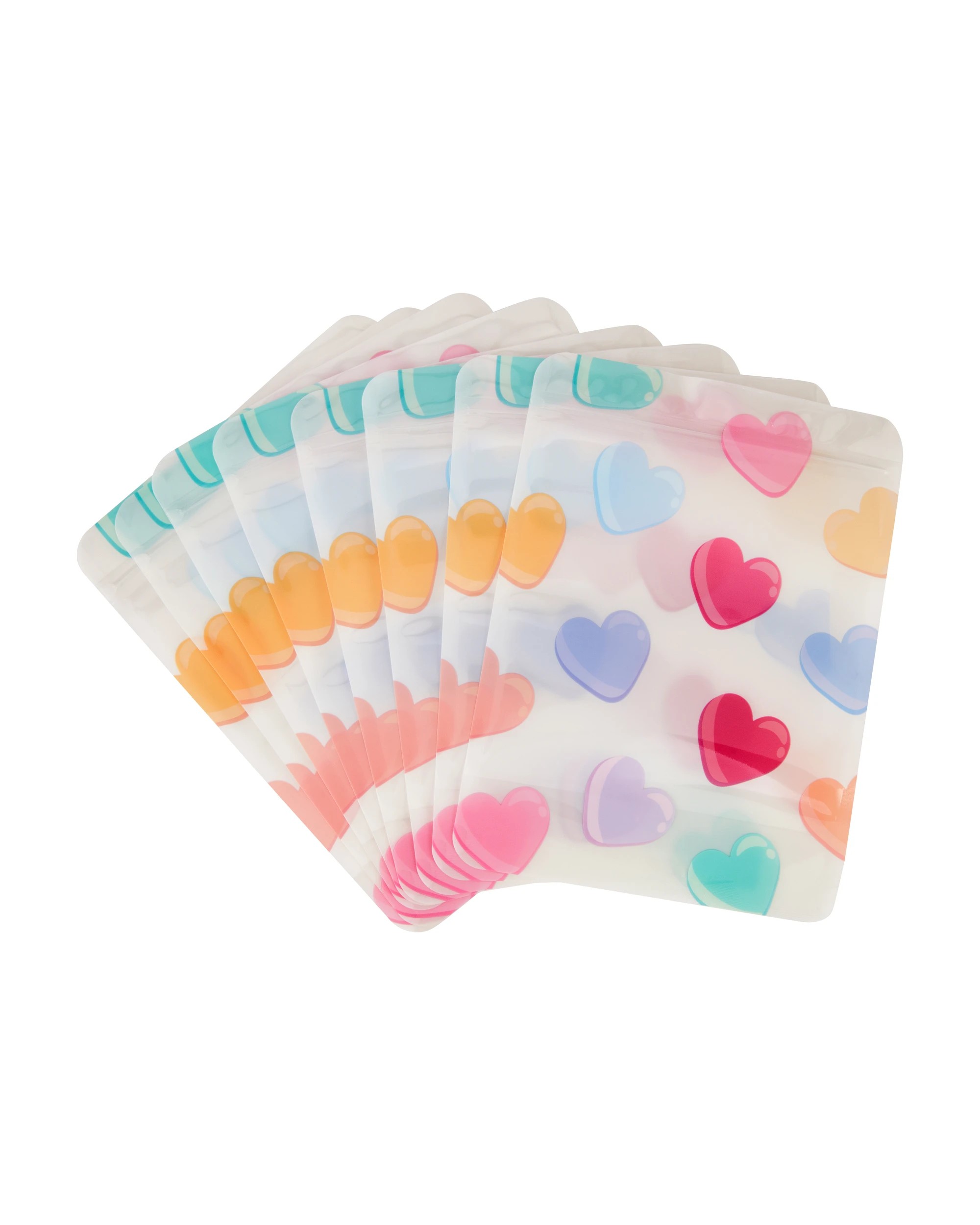 3 8 Pack Heart Snap Lock Treat Bags, 3 of 4