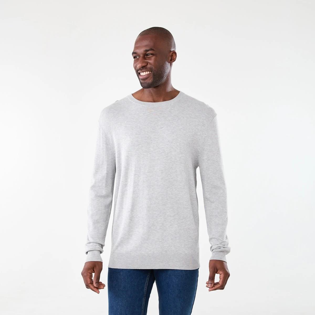 1 Core Crew Neck Knit Jumper Gry Marle, 1 of 5