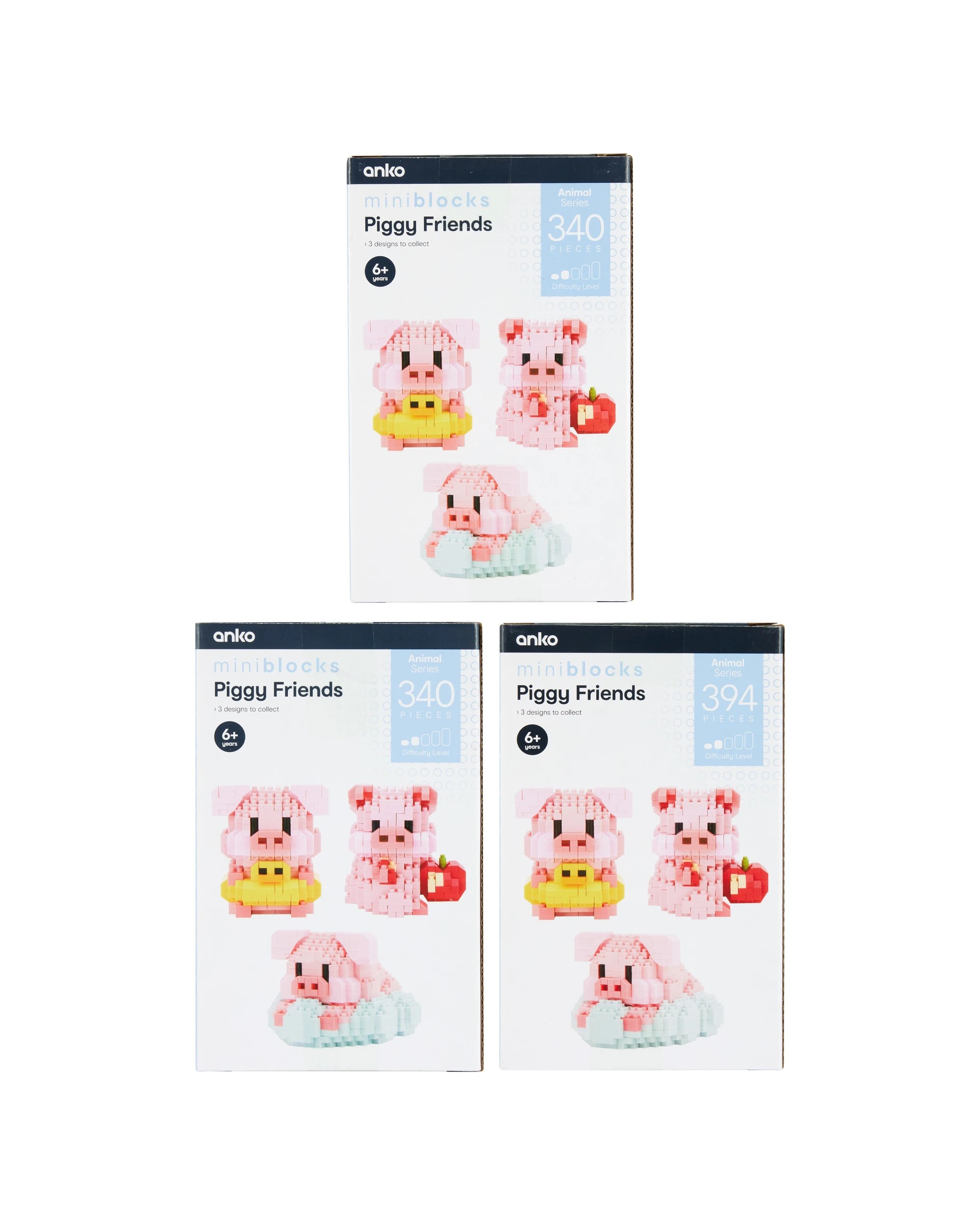 8 Mini Blocks Animal Series: Piggy Friends - Assorted, 8 of 8