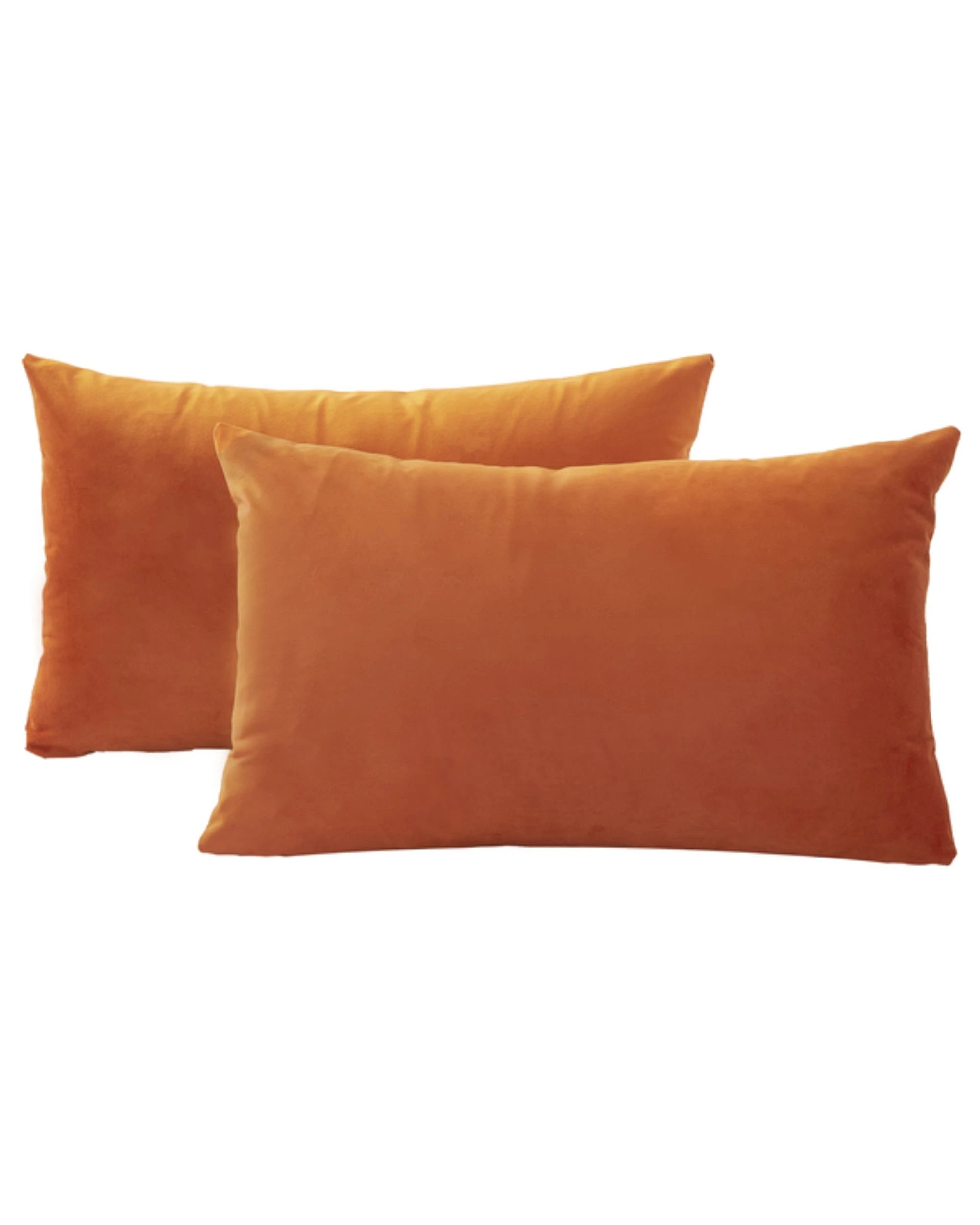 1 Gioia Casa 2-Pack Velvet Cushion Covers 30x50cm - Terracotta, 1 of 2
