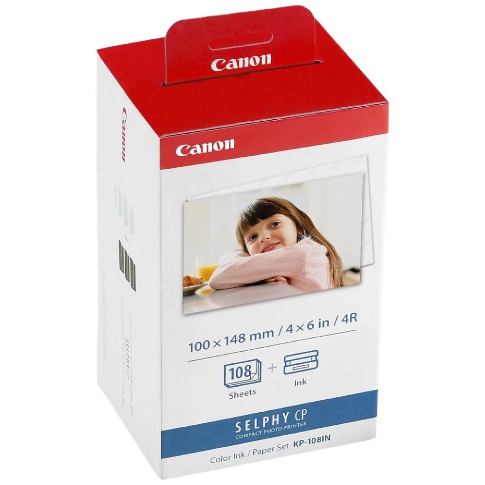 1 Canon SELPHY KP-108IN Color Ink/Paper Set 108 Sheets, 1 of 5