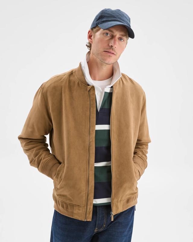 Target Man Faux Suede Bomber Ja